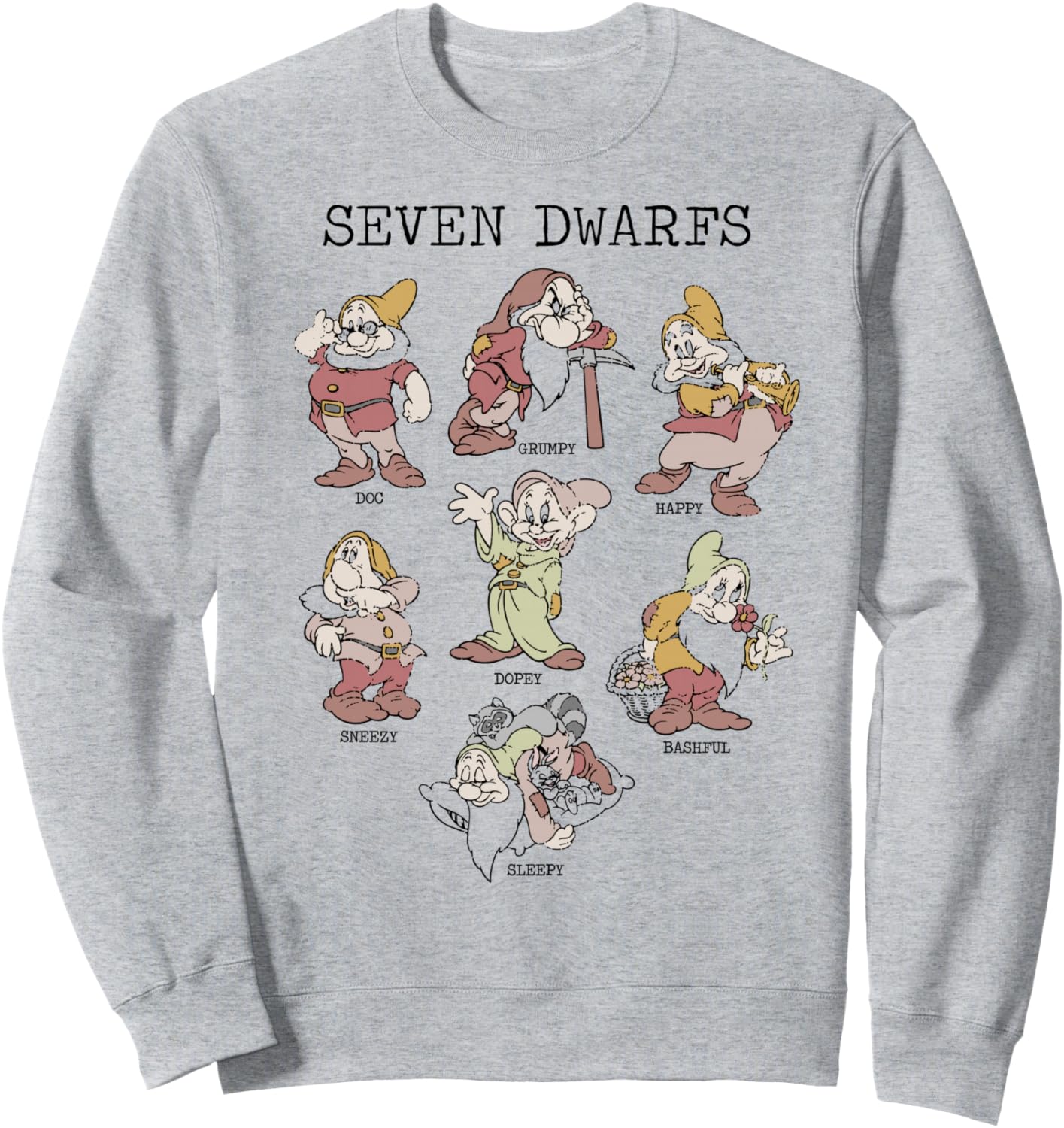 Disney Snow White Seven Dwarfs Portraits Sweatshirt