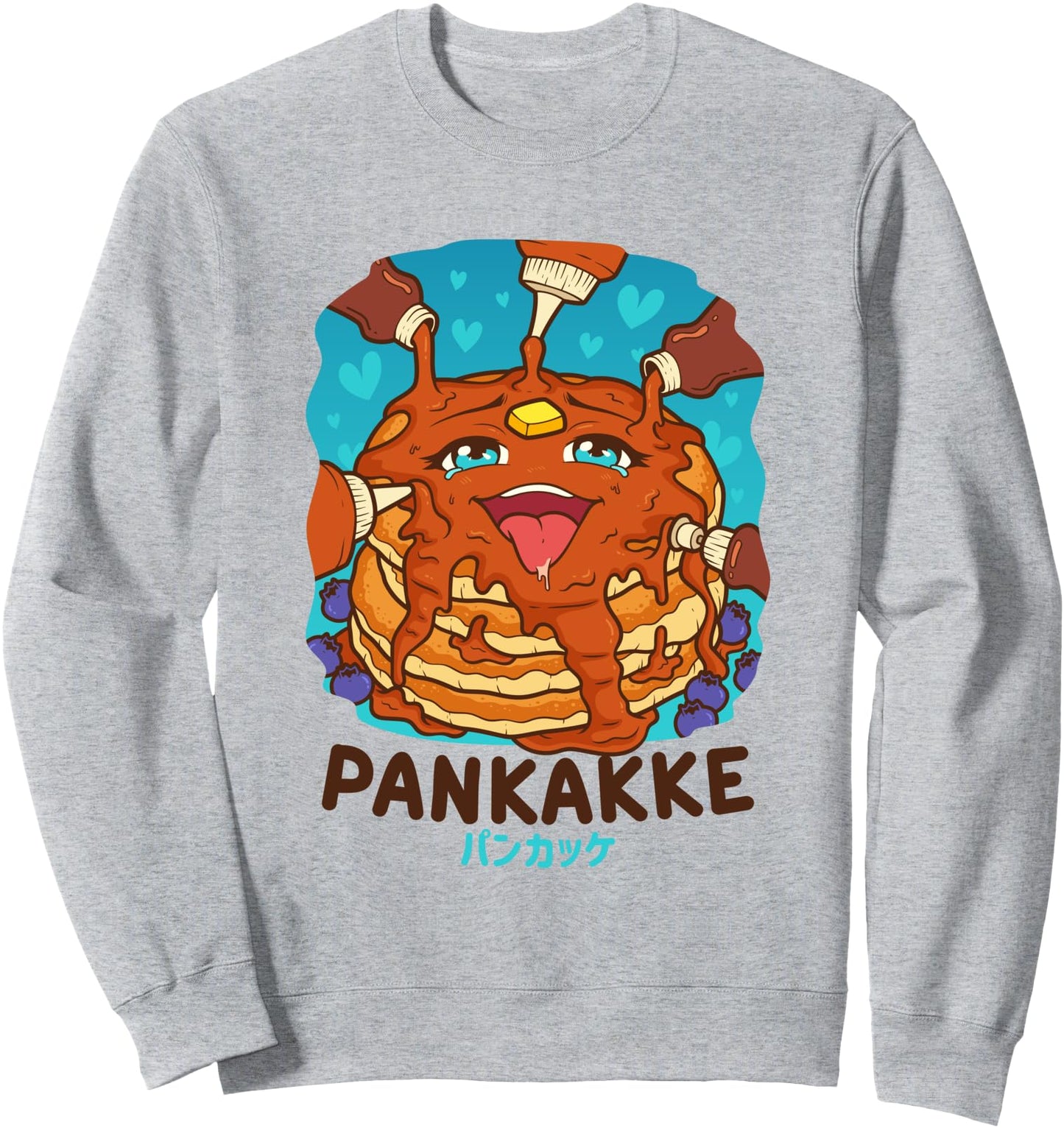 Funny Naughty Foodie Pun Kawaii Pankakke Japanese Pancake Sweatshirt