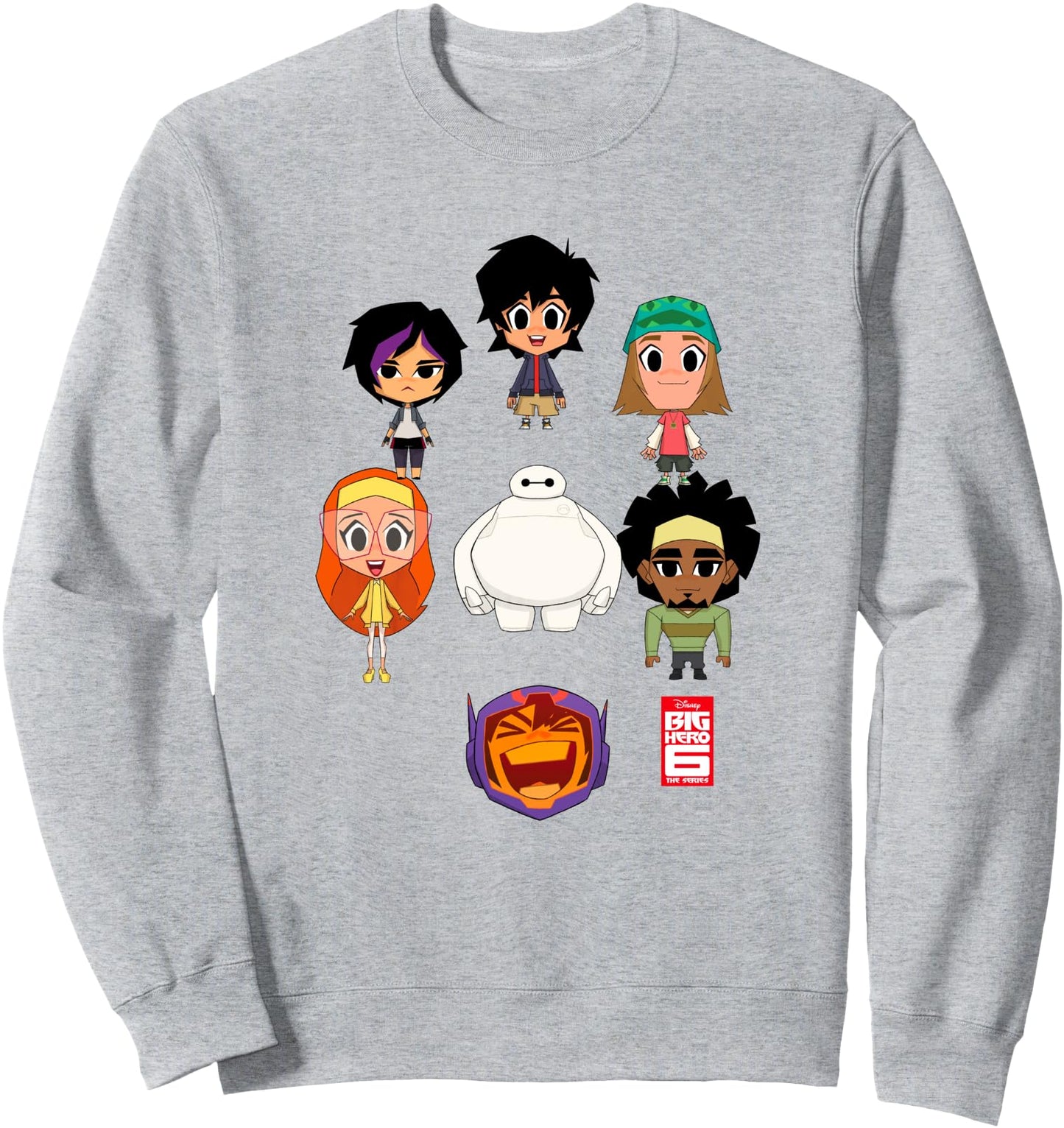 Disney Big Hero 6 Main Characters Chibi Group Shot Sweatshirt