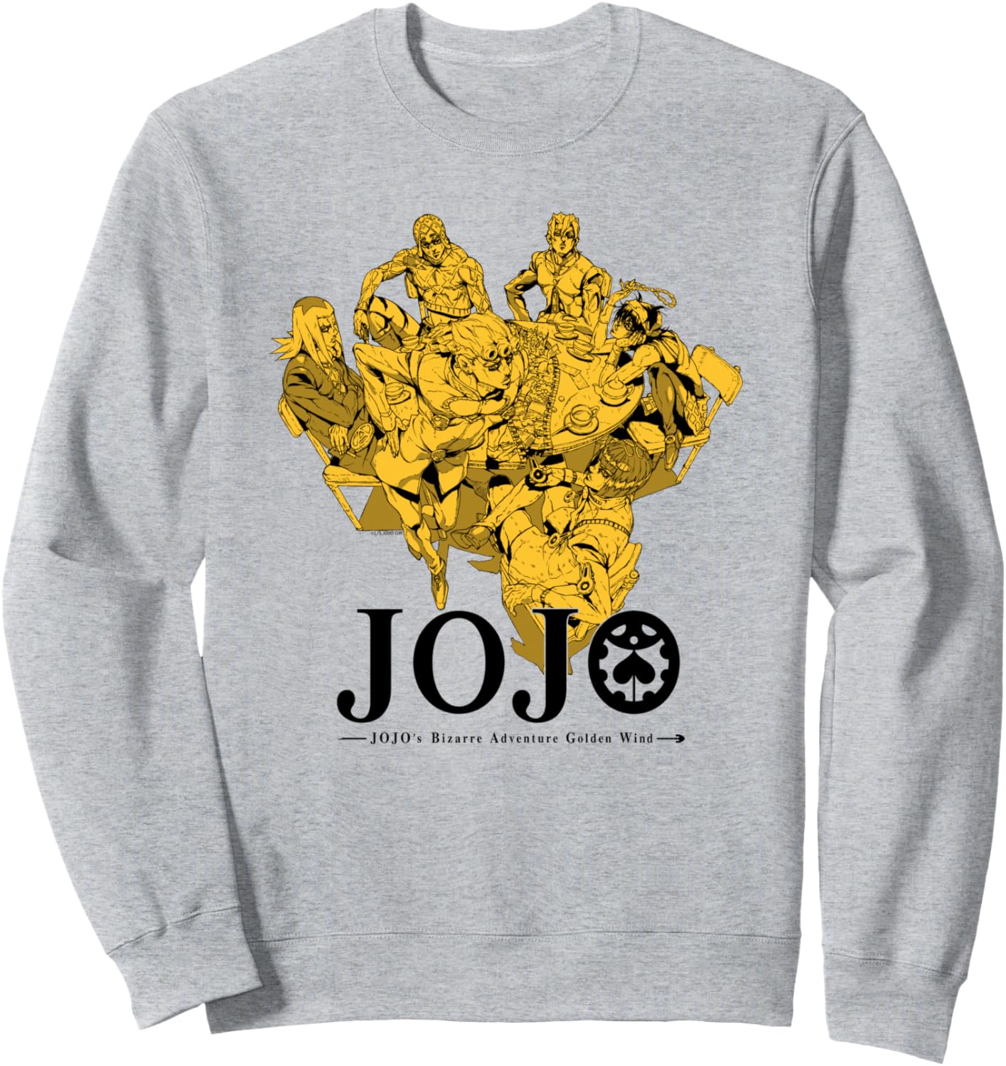JoJo's Bizarre Adventure Golden Wind Bruno's Gang Gold Anime Sweatshirt