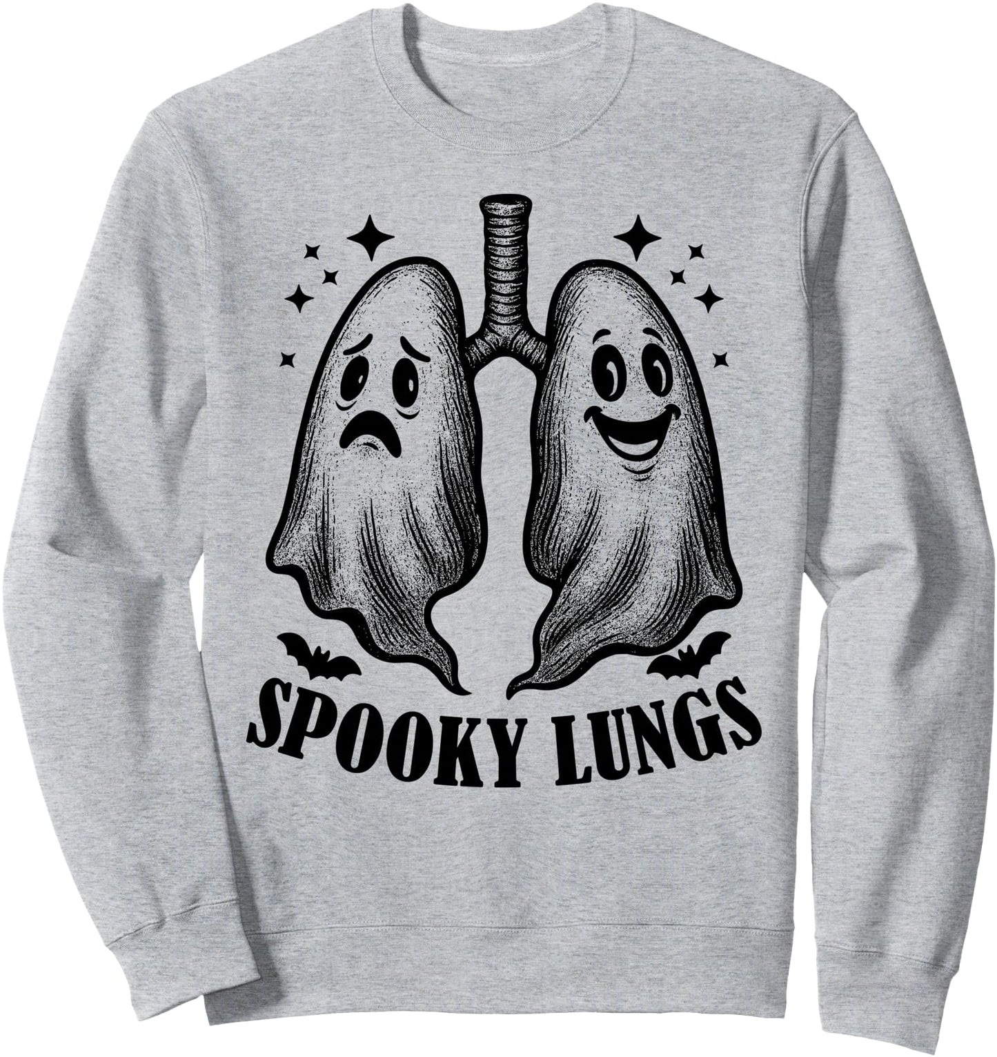 Spooky Lungs Halloween Respiratory Therapy Crew RT Nurse Sweatshirt