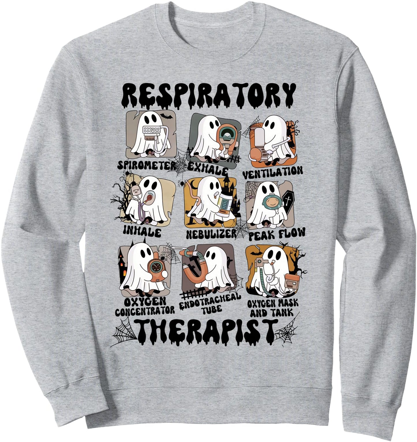 Respiratory therapist shirt halloween respiratory therapy Sweatshirt