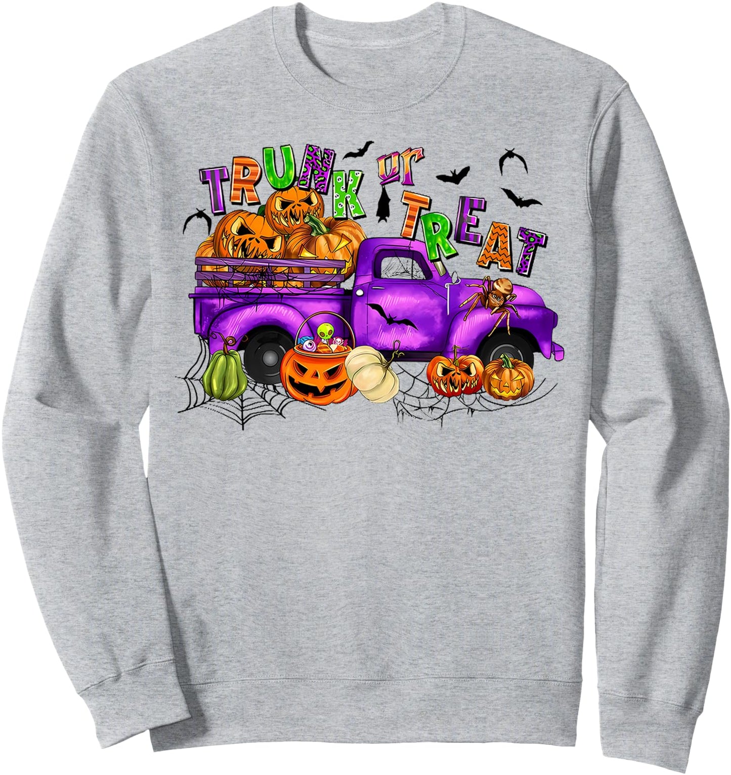 Trunk Or Treat Farm Truck And Pumpkins Halloween Costume Sweatshirt
