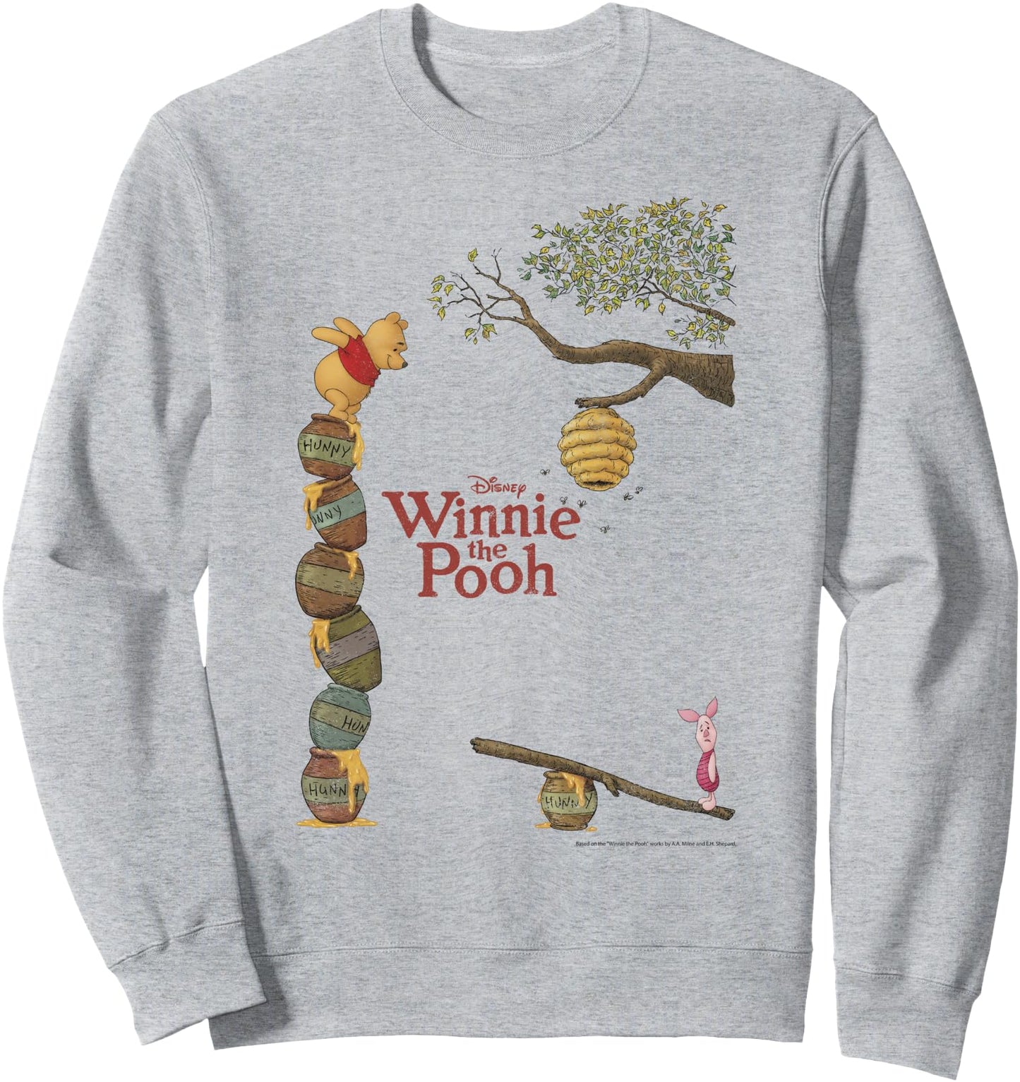 Disney Winnie The Pooh & Piglet Honey Pot Stack Sweatshirt