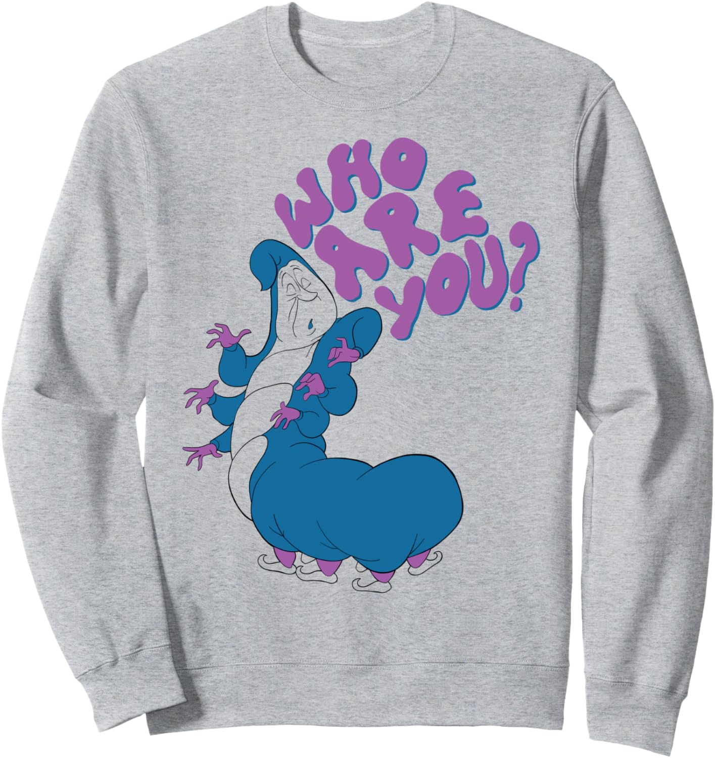 Disney Alice In Wonderland Caterpillar Who Are You Sweatshirt
