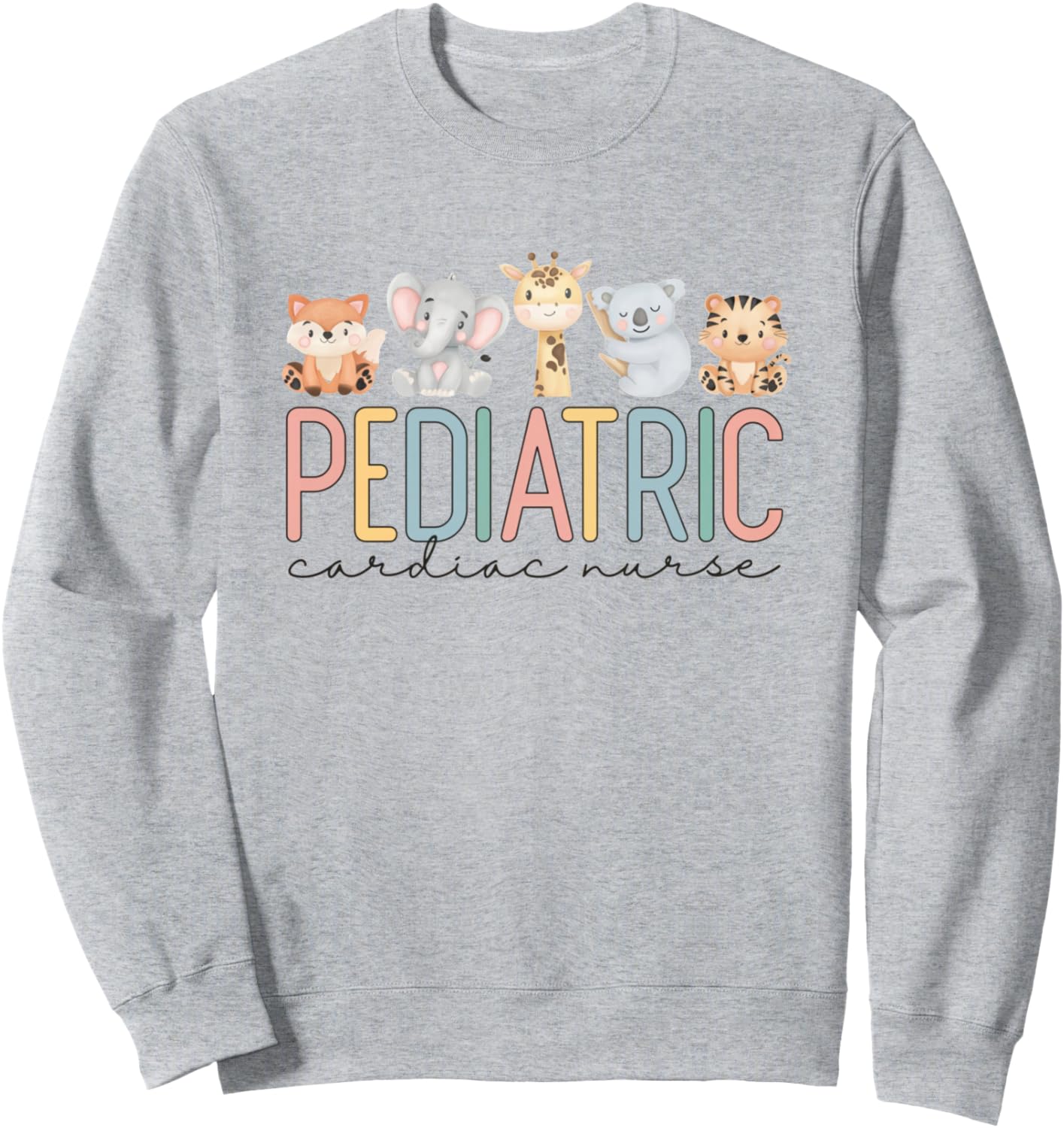 Pediatric Cardiac Nurse Animal PEDS CVICU Nurse Cardiology Sweatshirt