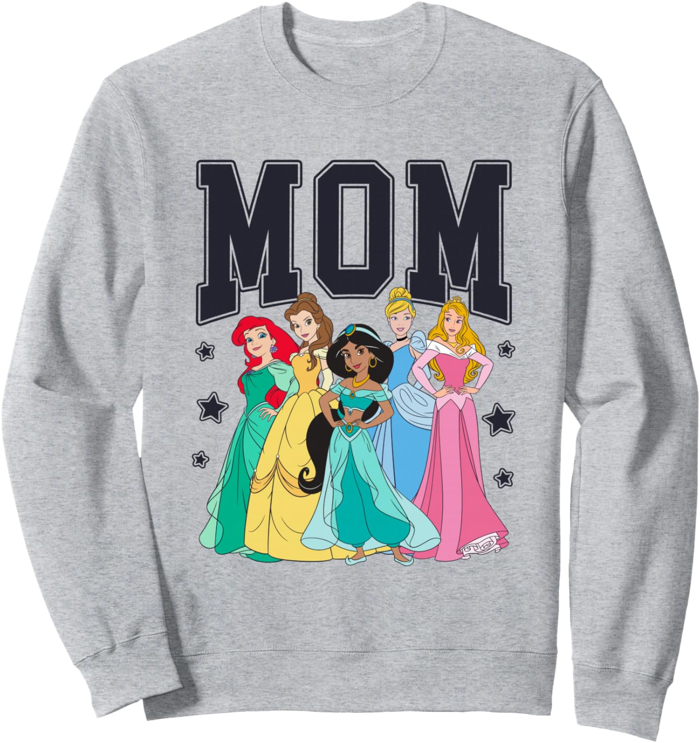 Disney Princess Mom Group Shot Powerful Princess Chest Logo Sweatshirt