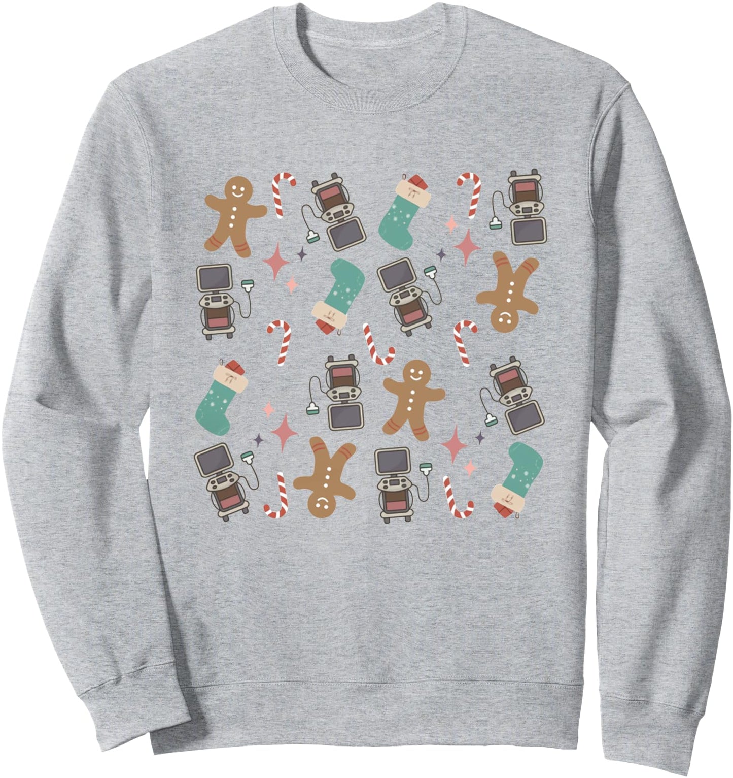 Women Sonographer Christmas Sonography Ultrasound Tech Sweatshirt