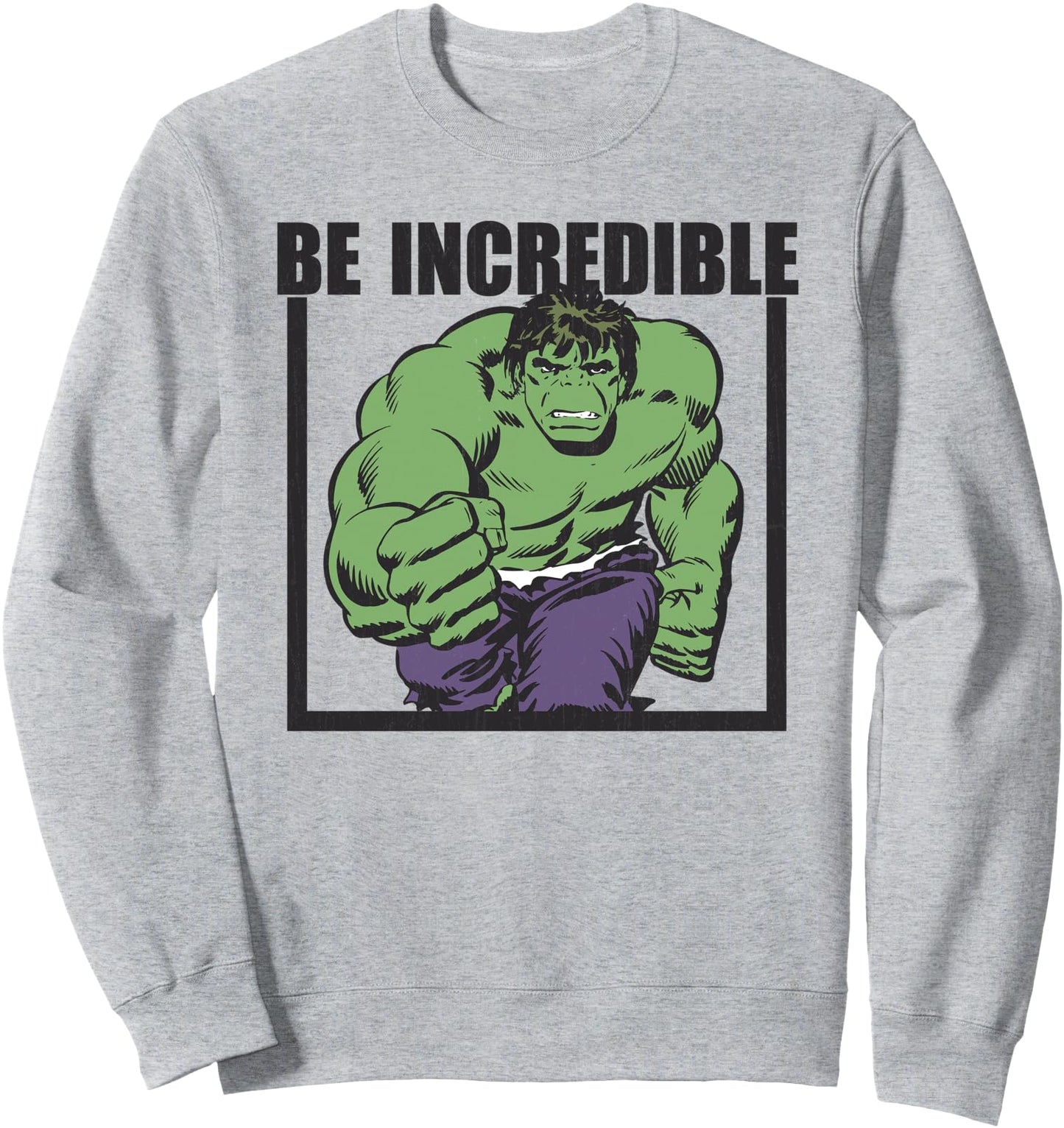 Marvel Hulk Be Incredible Classic Boxed Graphic Sweatshirt Sweatshirt