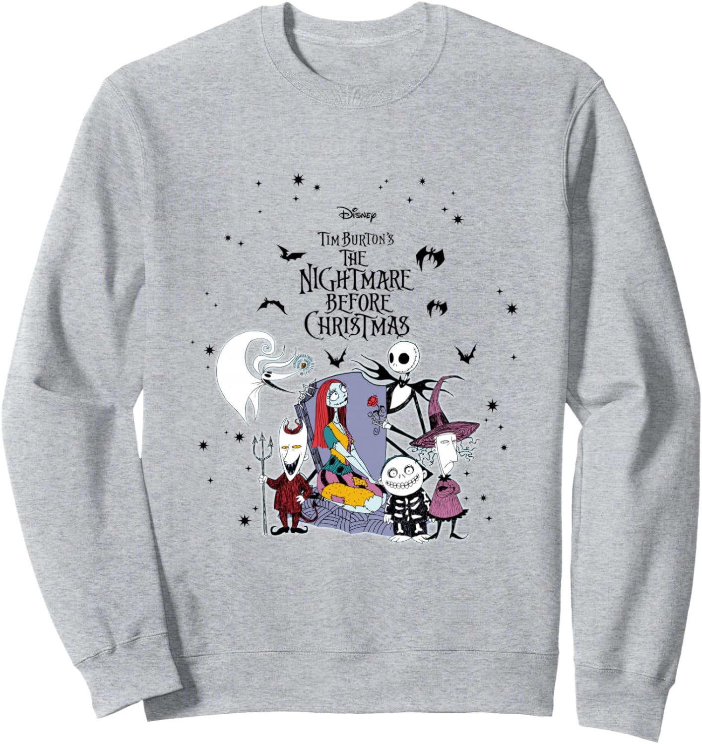 Disney The Nightmare Before Christmas Jack And Sally Cast Sweatshirt