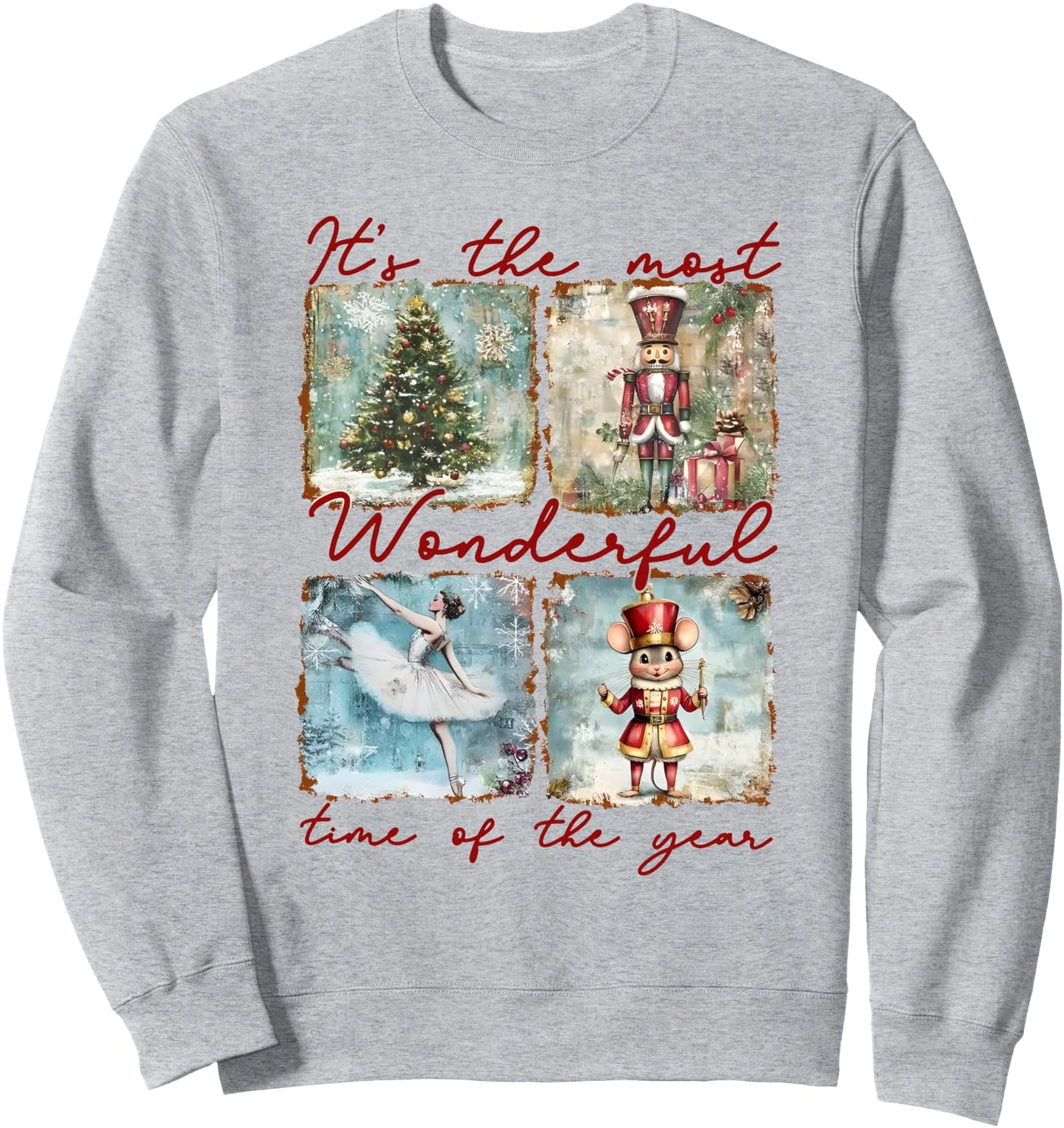Retro Nutcracker Christmas Vintage Nutcracker Ballet Holiday Sweatshirt