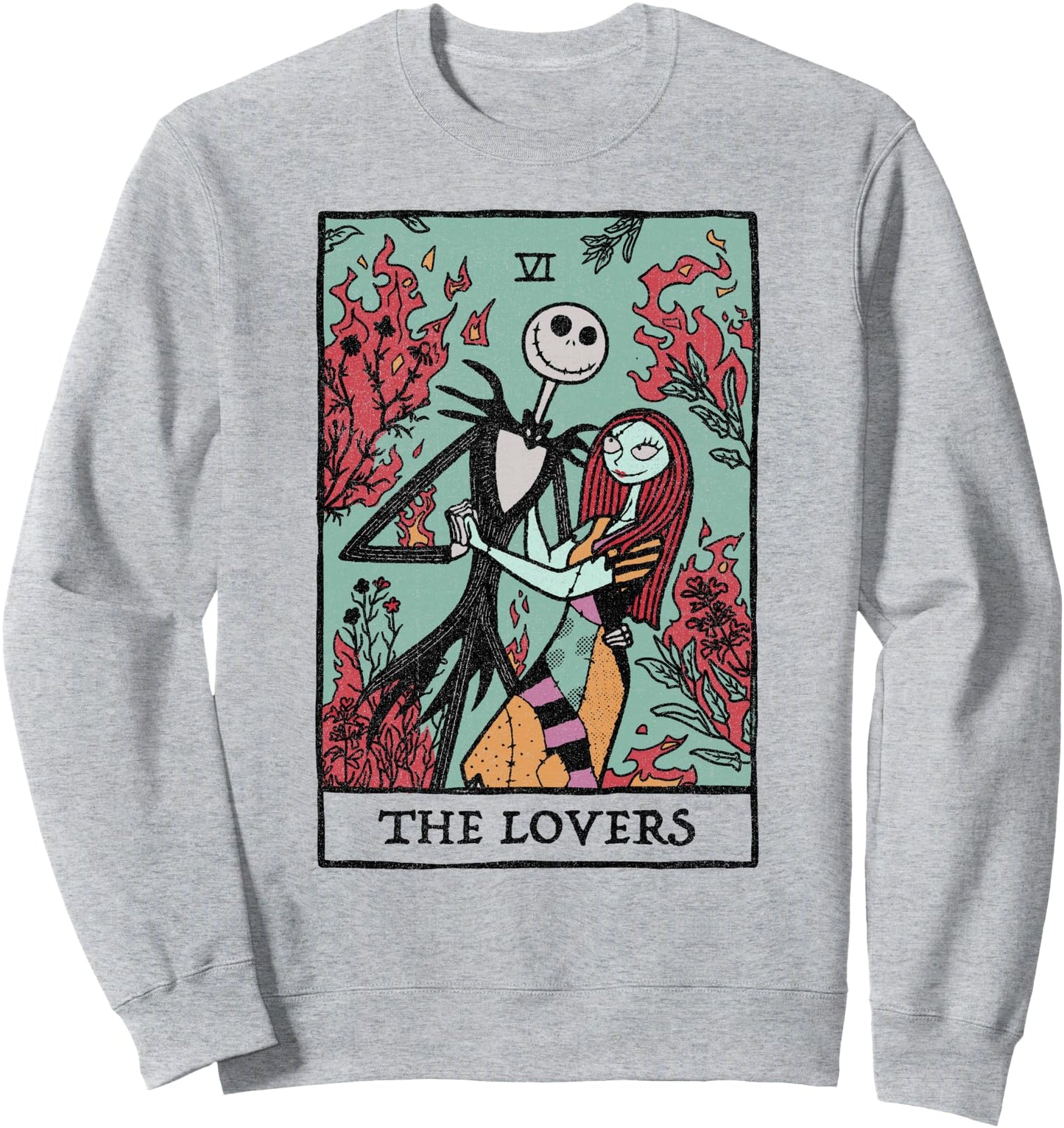 Disney The Nightmare Before Christmas The Lovers Tarot Card Sweatshirt