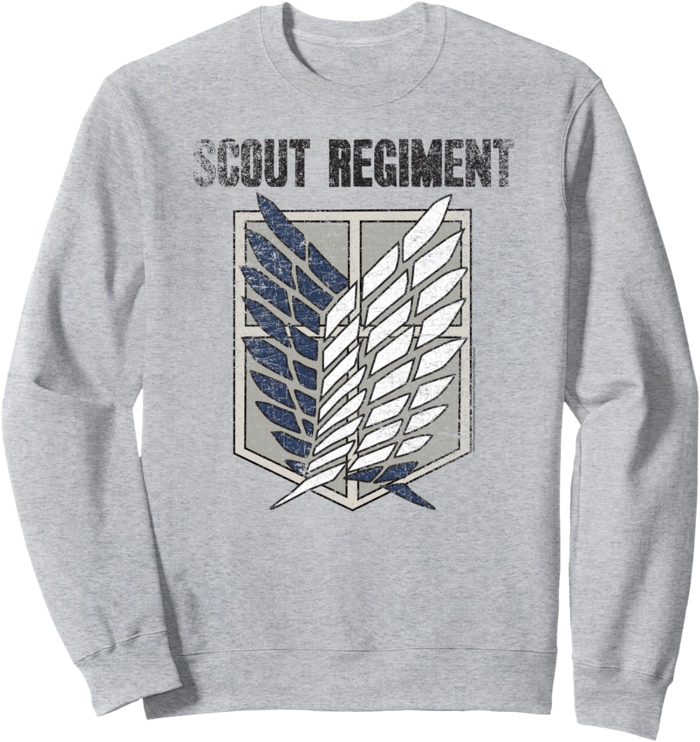 Attack on Titan Distressed Survey Corps Emblem AOT Anime Sweatshirt