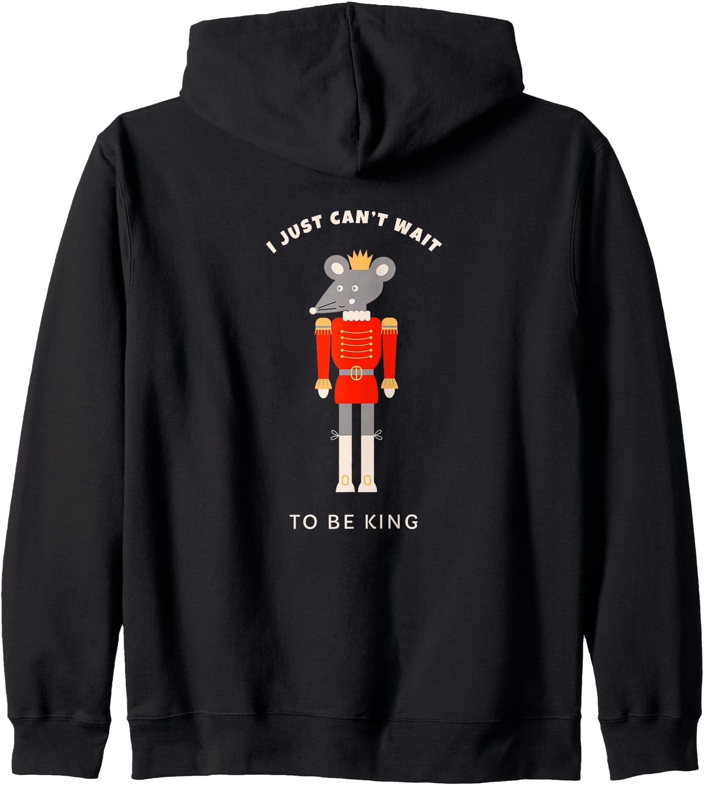 Funny Nutcracker MOUSE KING RAT KING Christmas Ballet Dancer Zip Hoodie