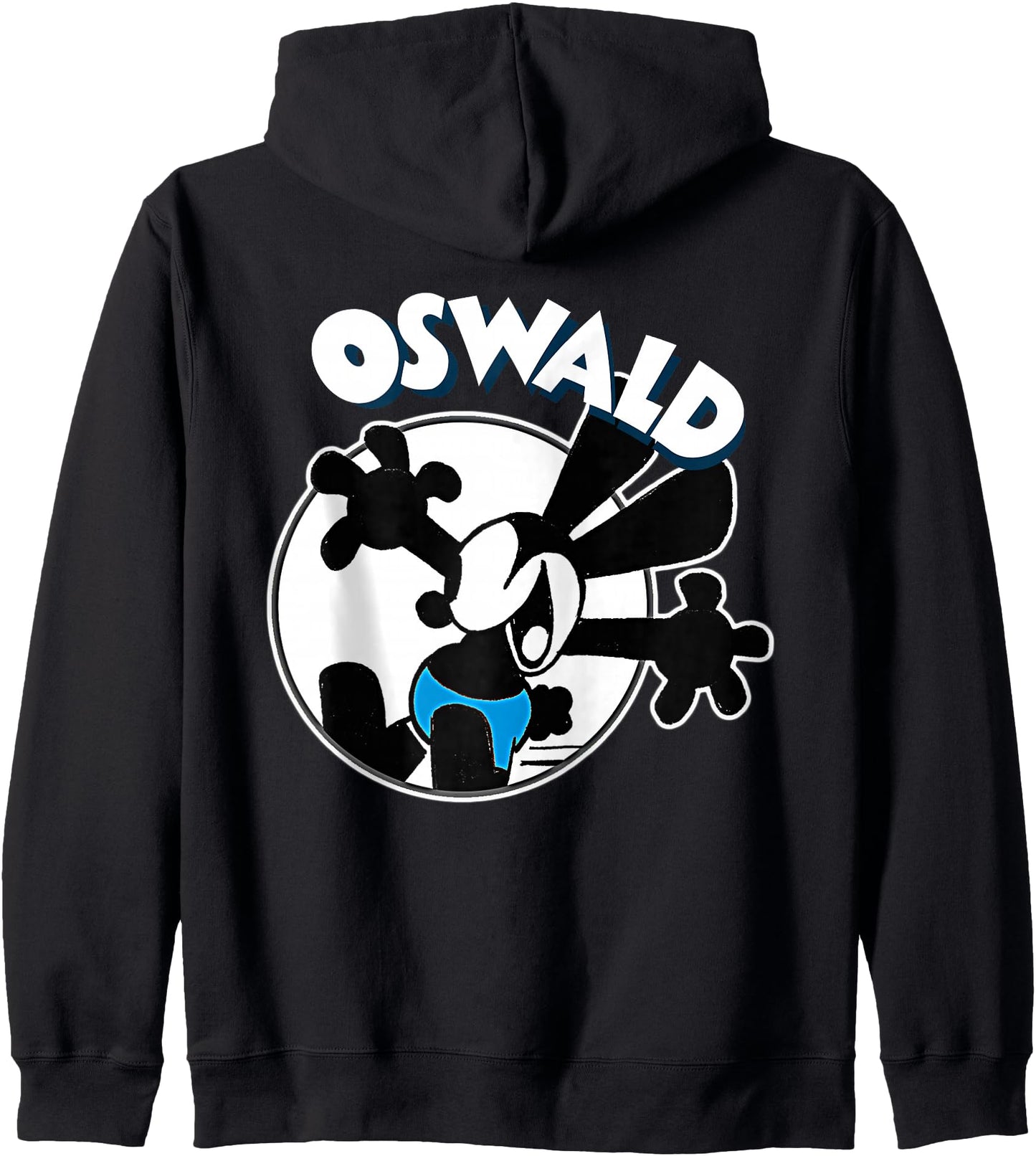 Oswald Rabbit Vintage Cartoon Zip Hoodie
