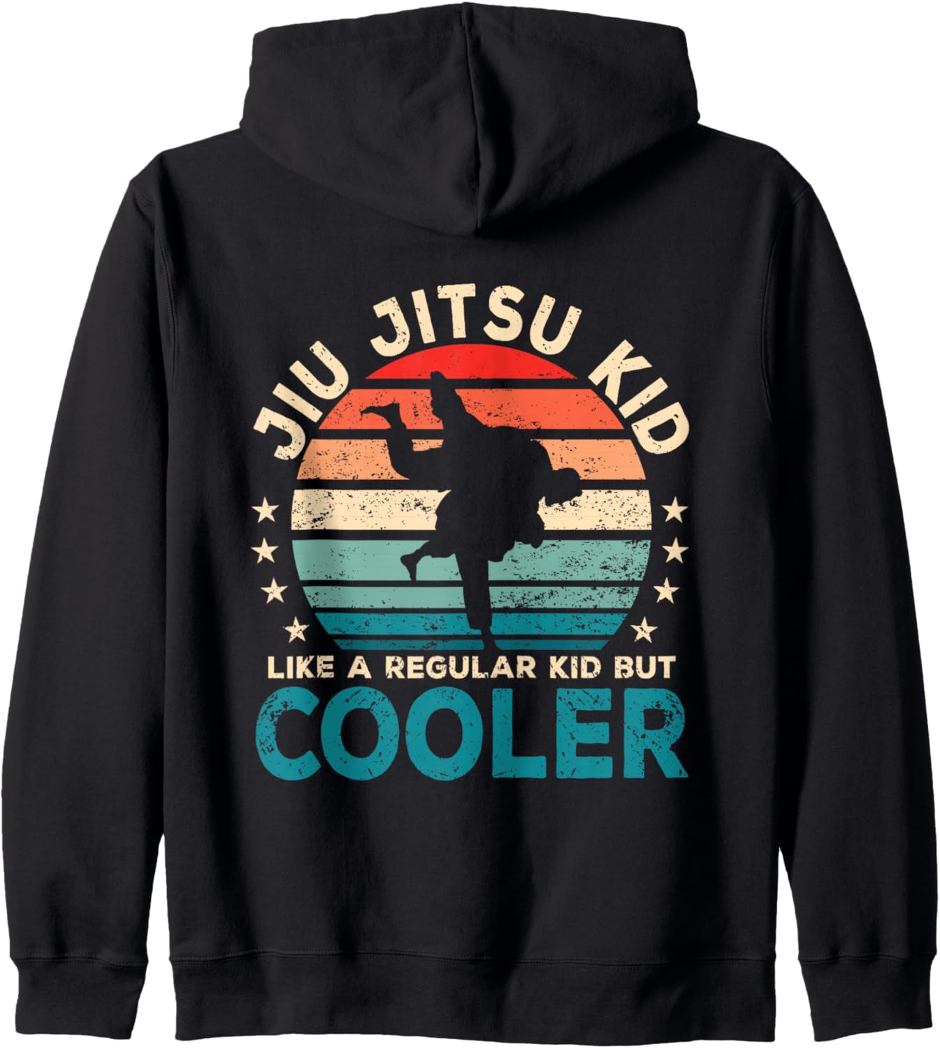 Jiu Jitsu Kid Martial Art Funny BJJ Zip Hoodie