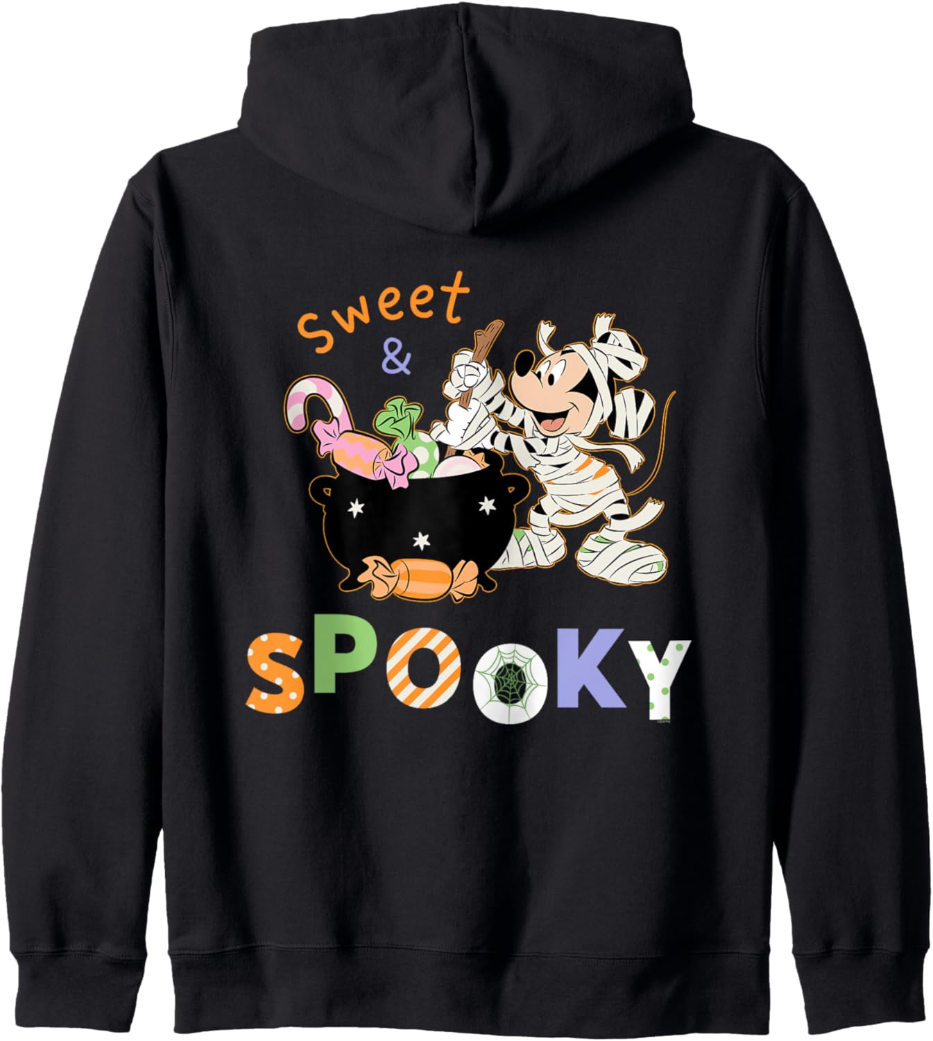 Disney Mickey Mouse Sweet & Spooky Halloween Candy Zip Hoodie