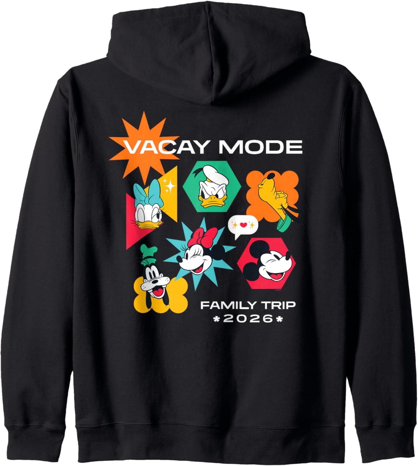 Disney Mickey & Friends Vacay Mode Family Trip Vacation 2026 Zip Hoodie