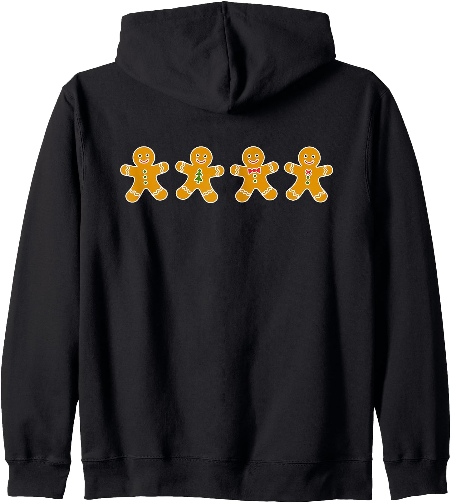 Funny Gingerbread Cookies Cute Christmas Gingerbread Man Zip Hoodie