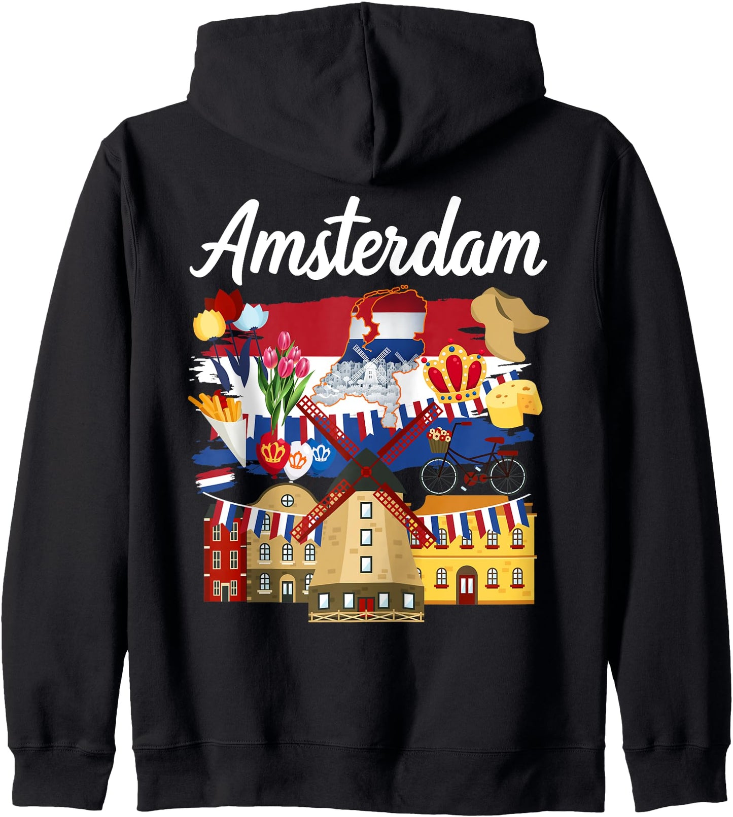 Amsterdam Outfit Idea For & Holland Netherlands Flag Zip Hoodie