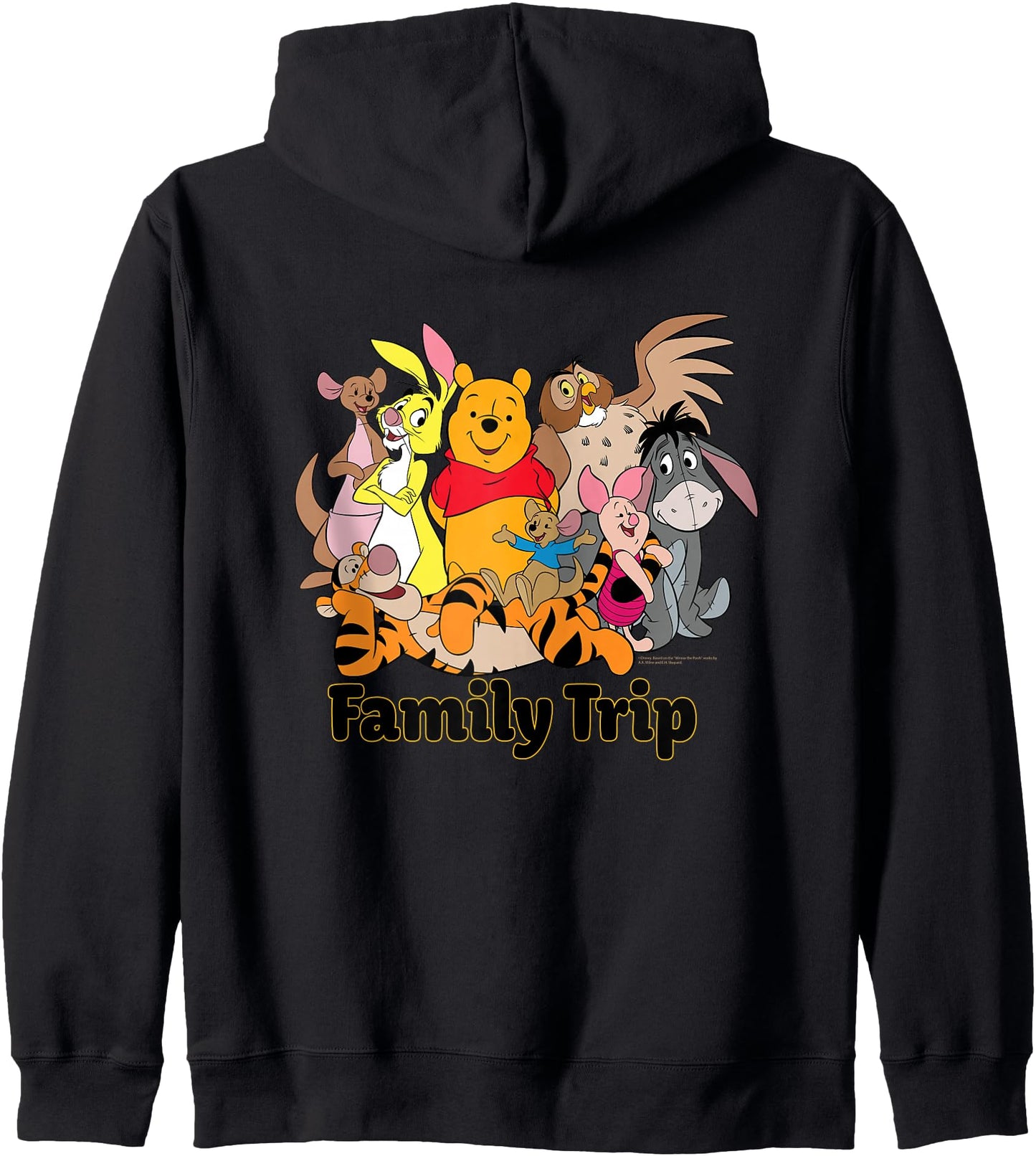 Disney Winnie the Pooh & Friends Family Trip Vacation Zip Hoodie