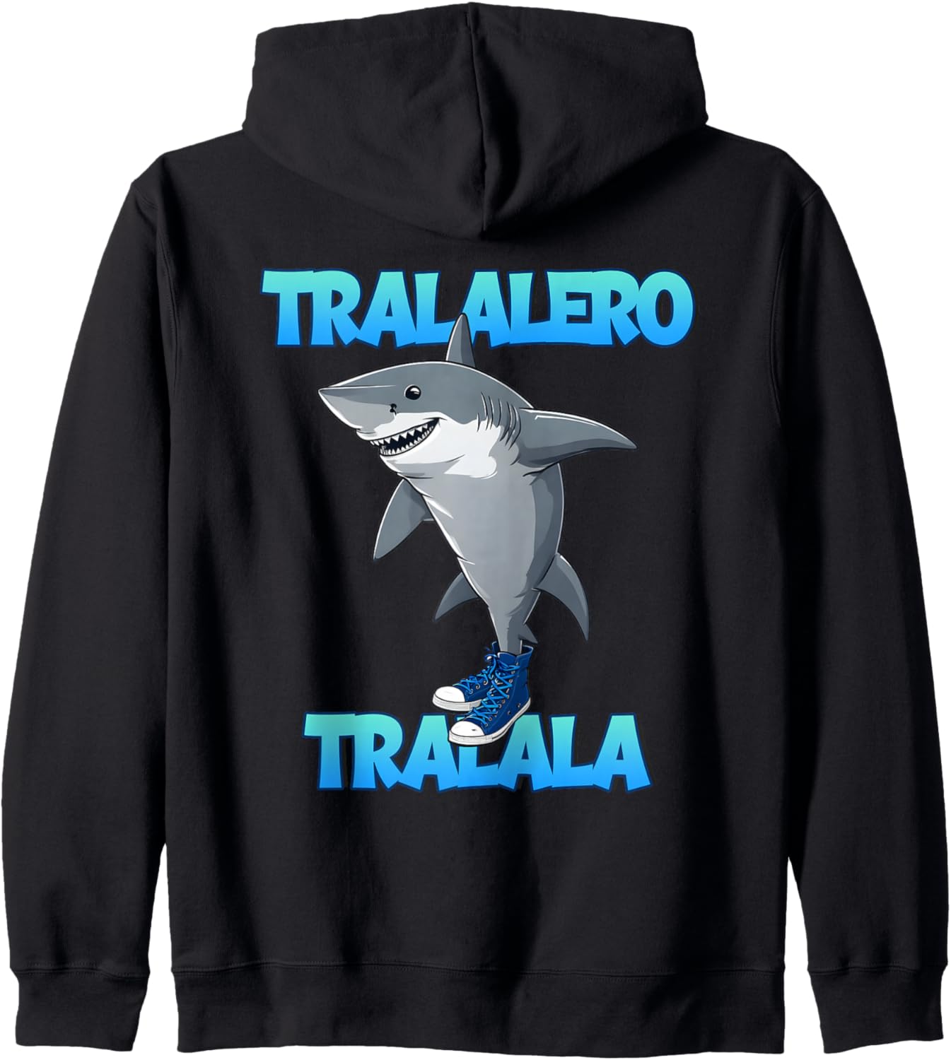 Tralalero Tralala Bootleg Funny Meme Shark Italian Brainrot Zip Hoodie