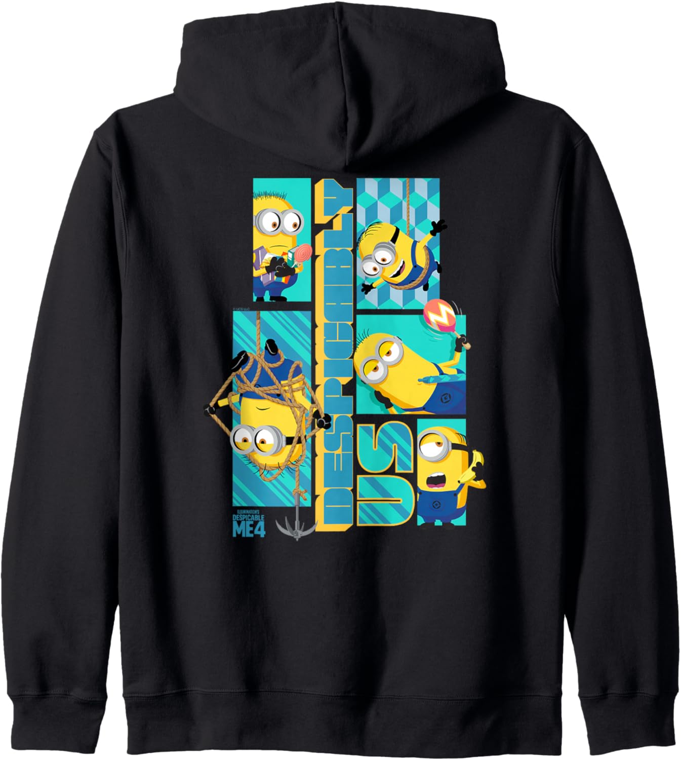 Minions Despicable Me 4 Despicably Us Minions Zip Hoodie