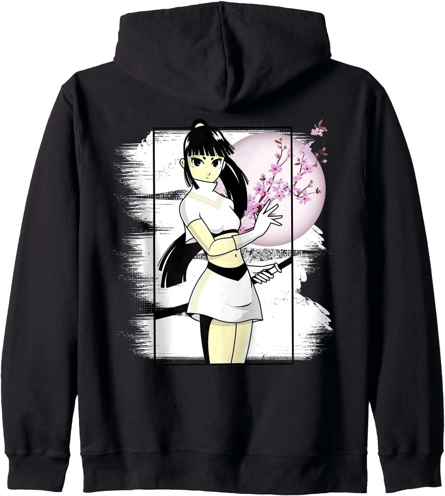 Japanese Cherry Blossom Sakura Flower Otaku Manga Anime Girl Hoodie