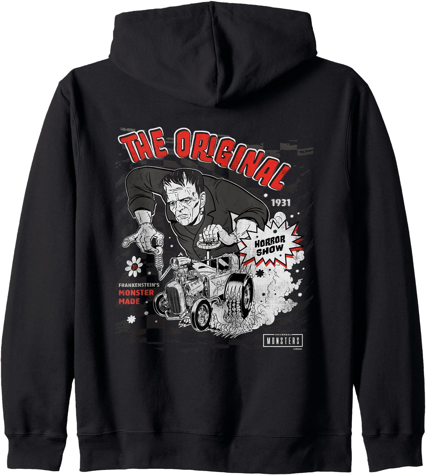 Universal Monsters Frankenstein The Original Hot Rod Zip Hoodie