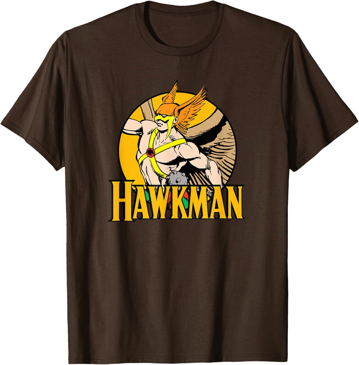 DC Comics Justice League Hawkman Circle Unisex-Kids Brown Cartoon Modern