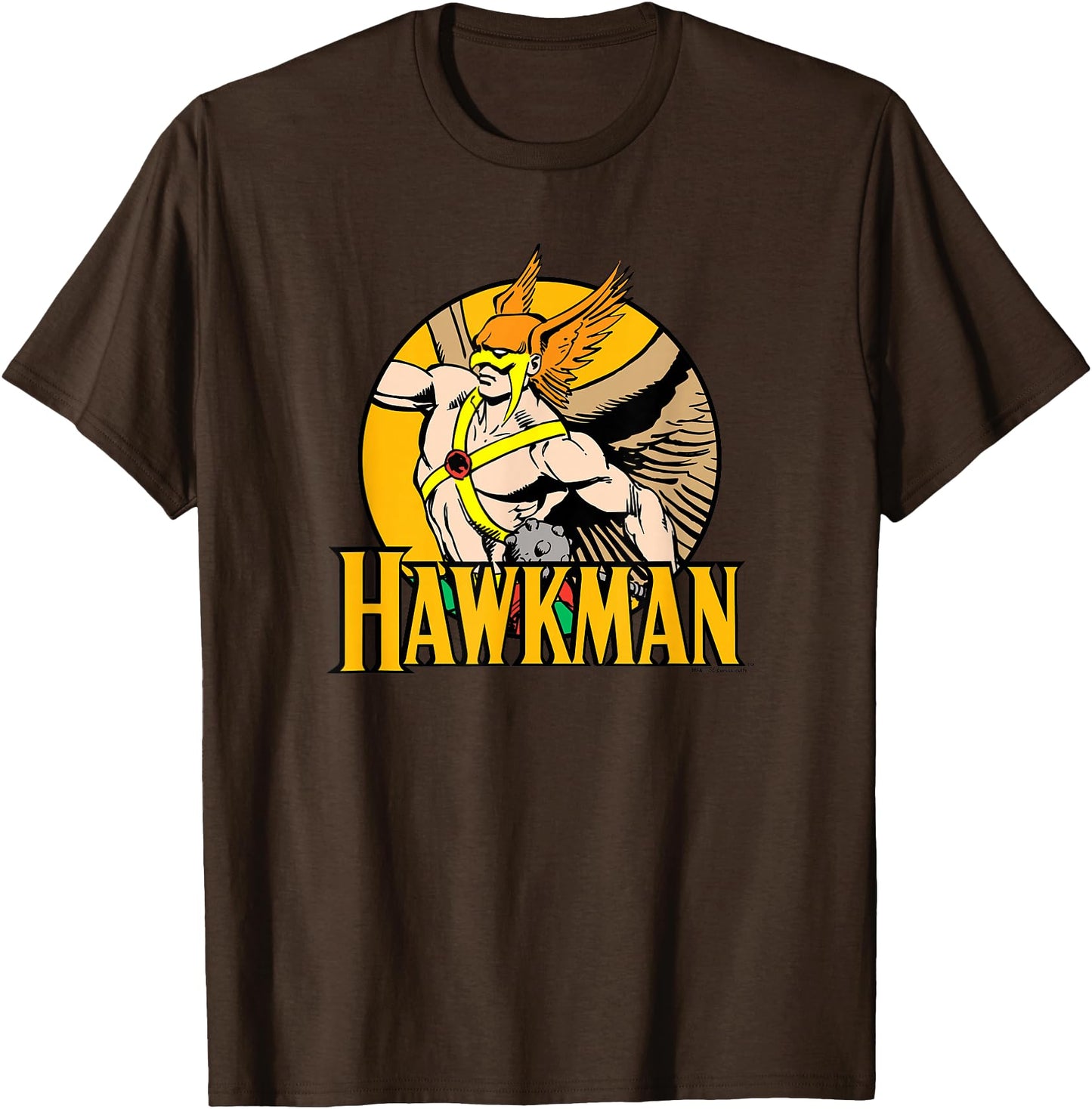 DC Comics Justice League Hawkman Circle Unisex-Kids Brown Cartoon Modern