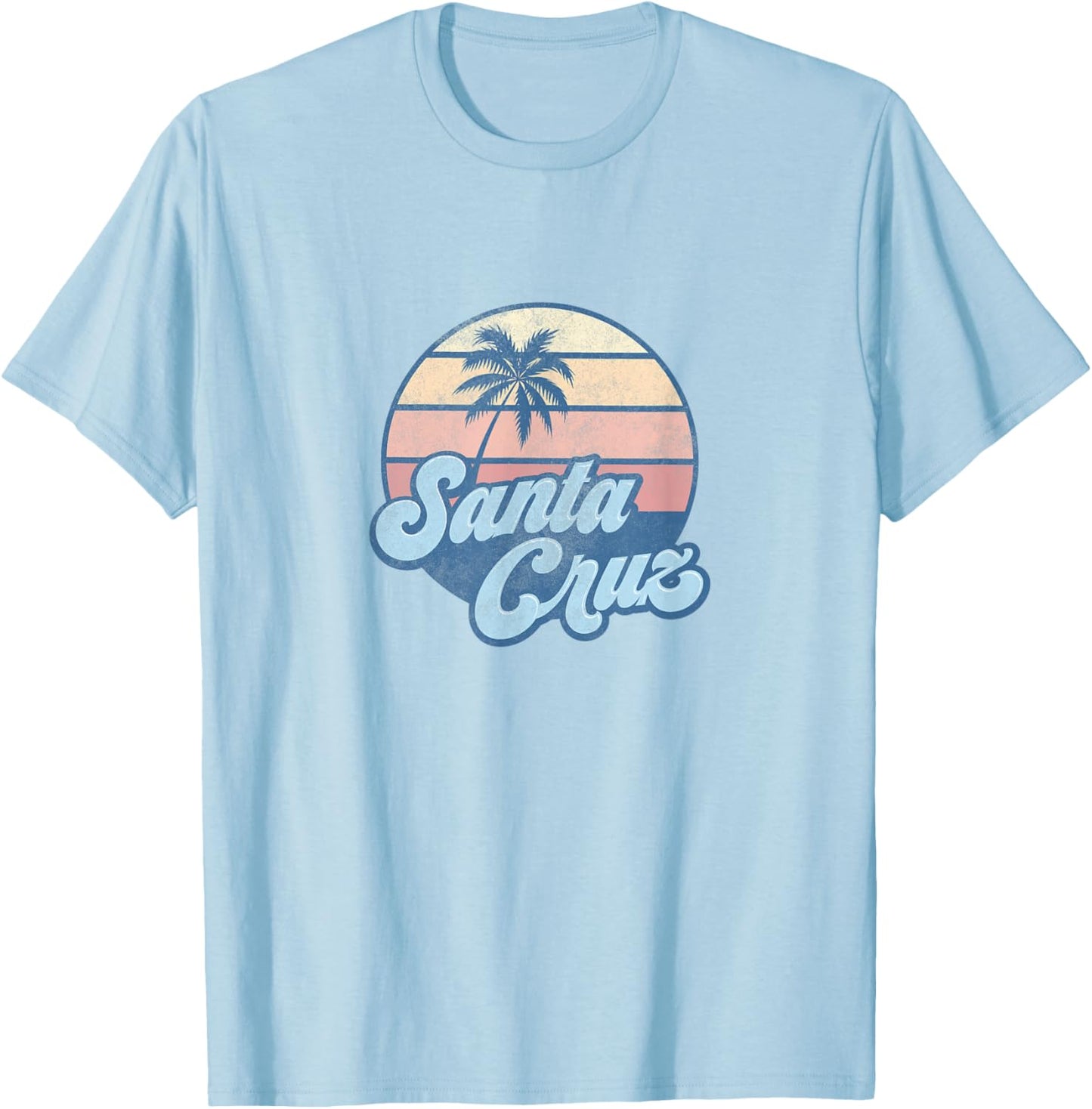 Santa Cruz California CA T Shirt Vintage 70s Surfer Tee