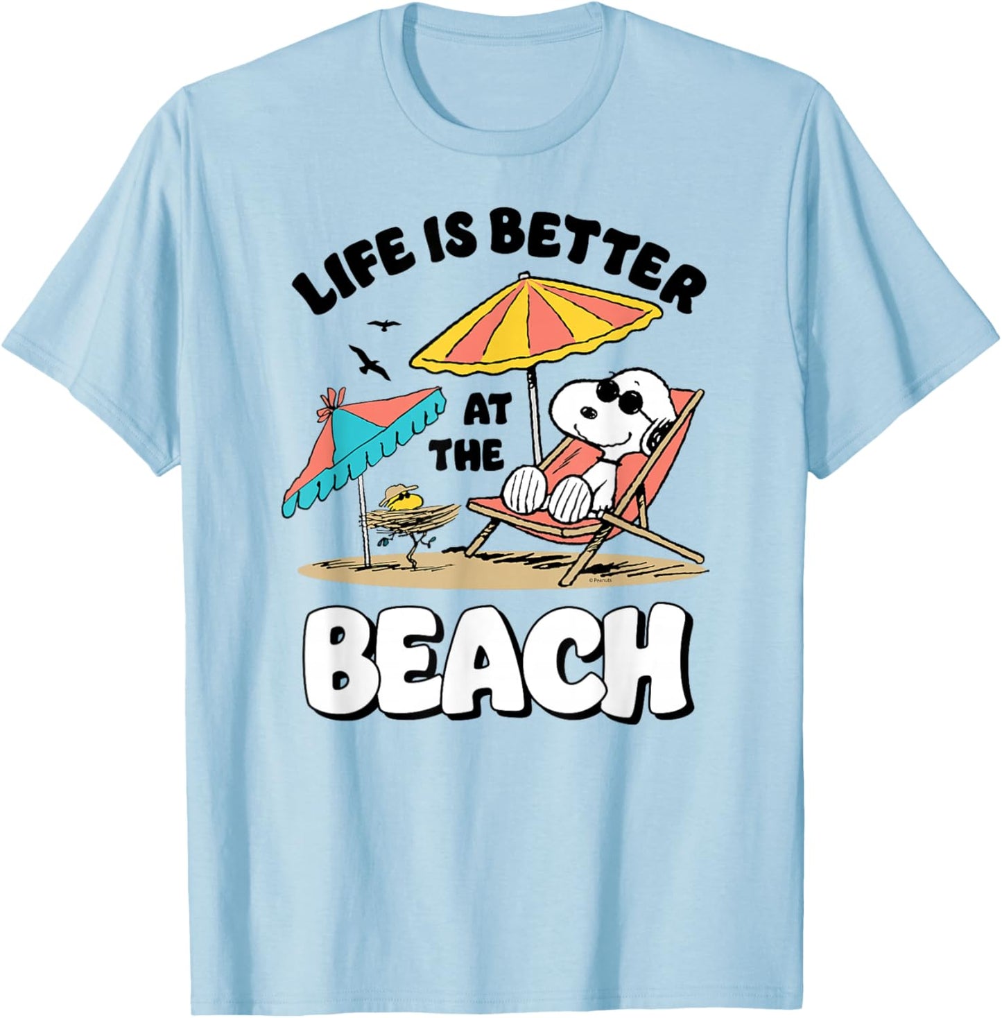 Peanuts Snoopy Woostock Life is Better on the Beach