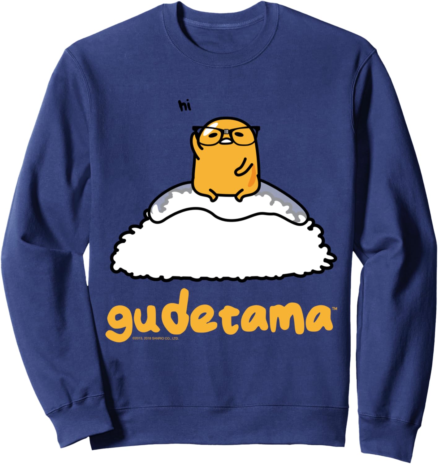 Gudetama Nerd Glasses Sweatshirt Sweatshirt