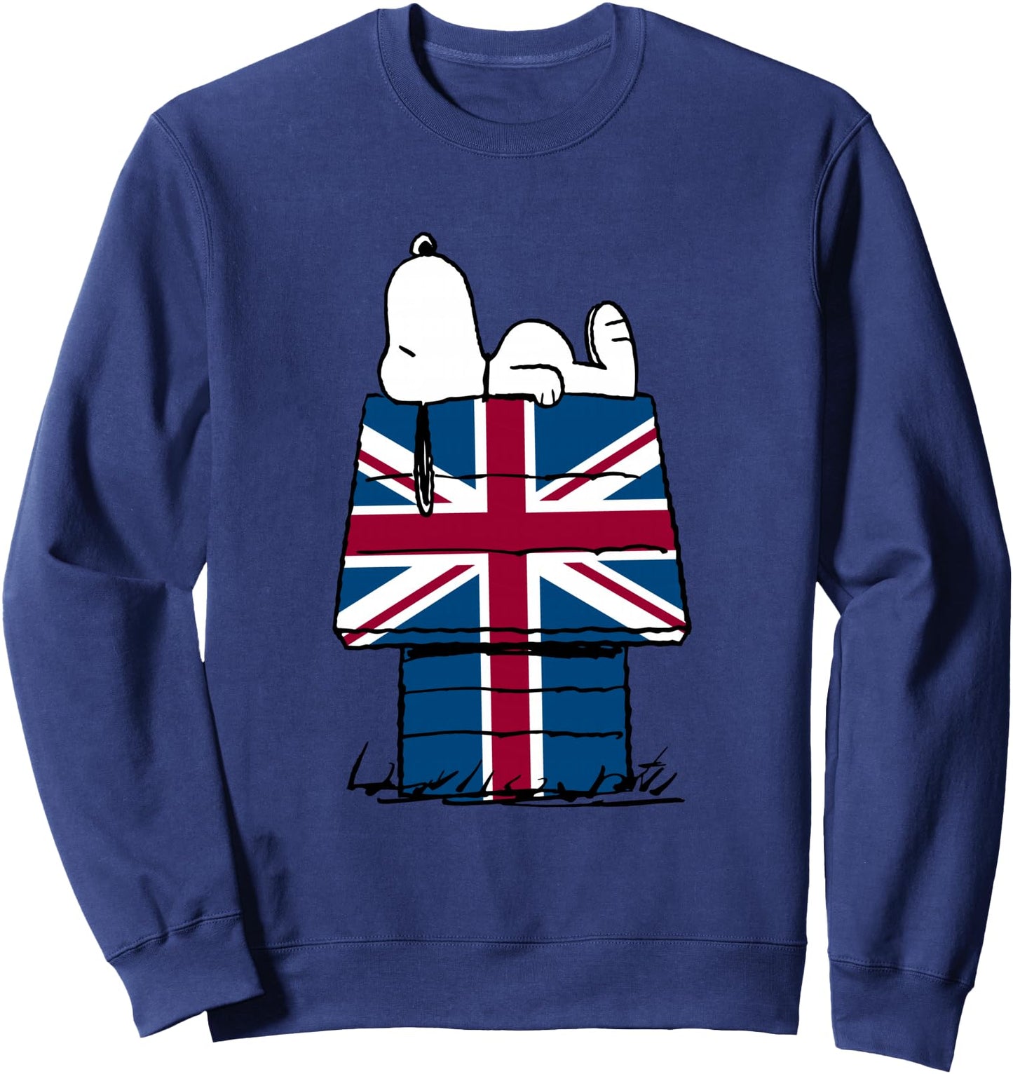 Peanuts Union Jack Hut Snoopy Sweatshirt