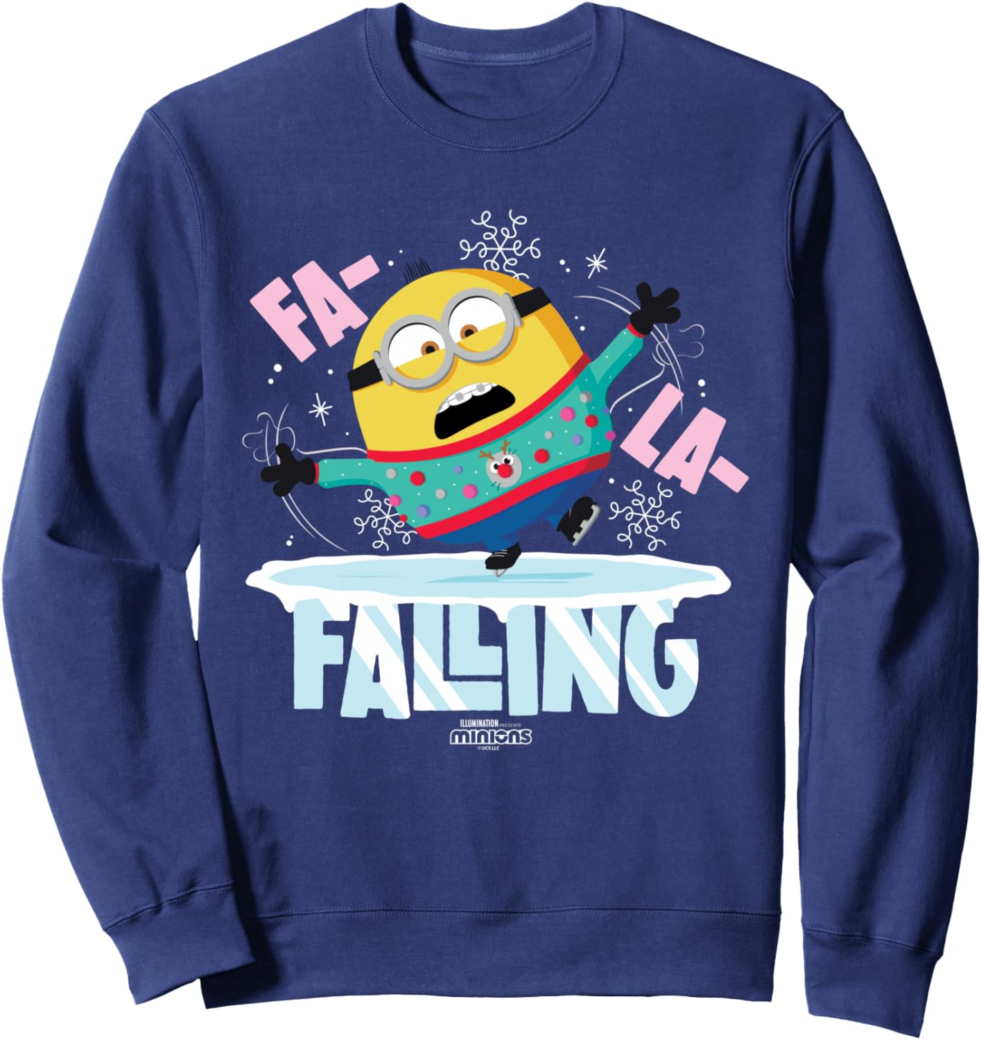 Minions Fa La La Falling Christmas Holiday Sweatshirt