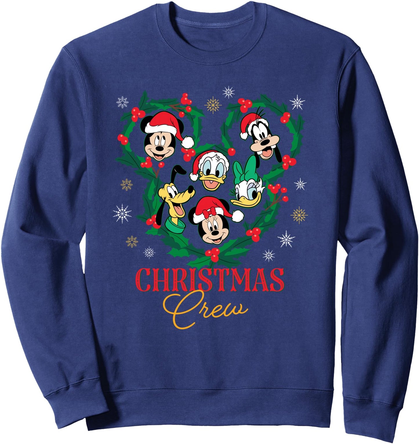 Disney Mickey & Friends Christmas Crew Family Holiday Trip Sweatshirt