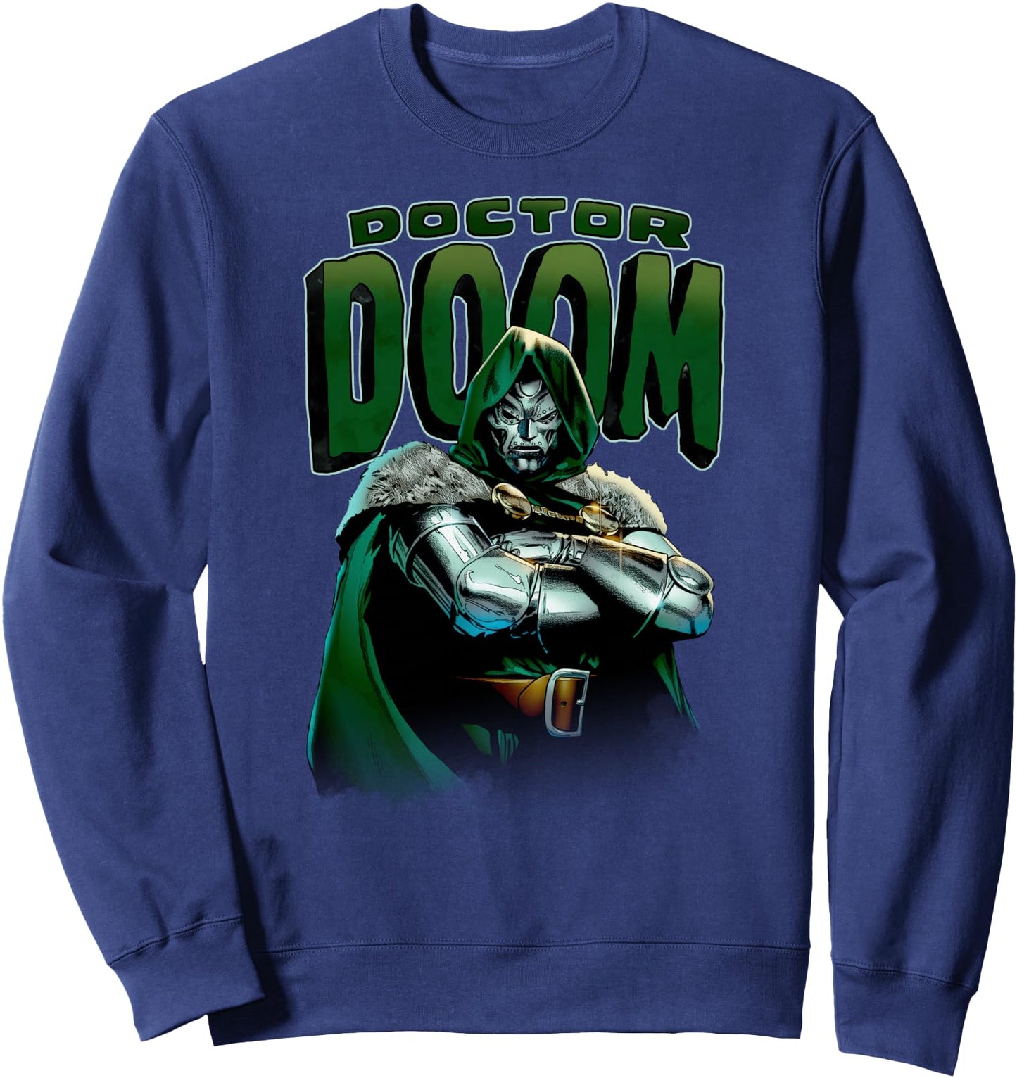 Marvel Fantastic Four Doctor Doom Crossed Arms Portrait Sweatshirt