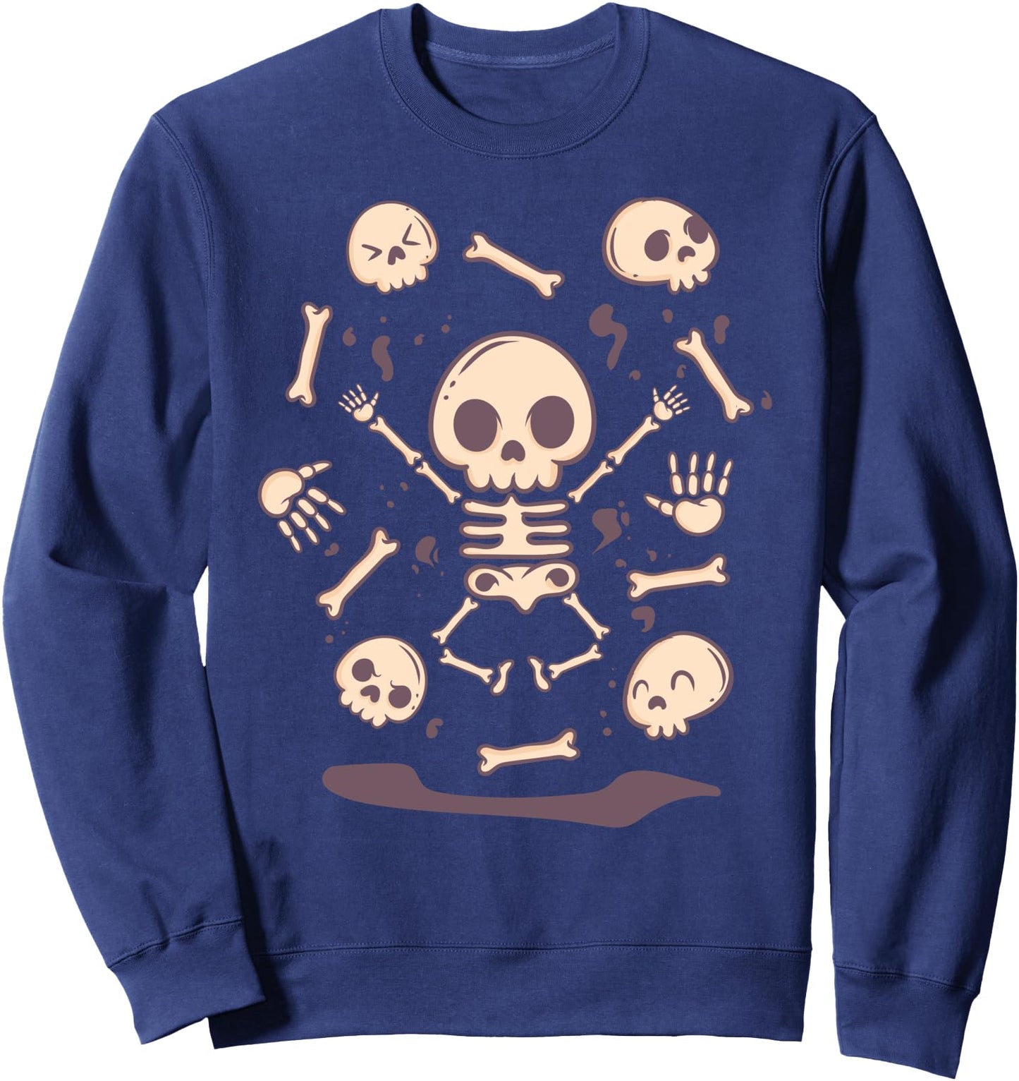 Skull Skeleton - Cute Pastel Goth Kawaii Anime Japanese Sweatshirt