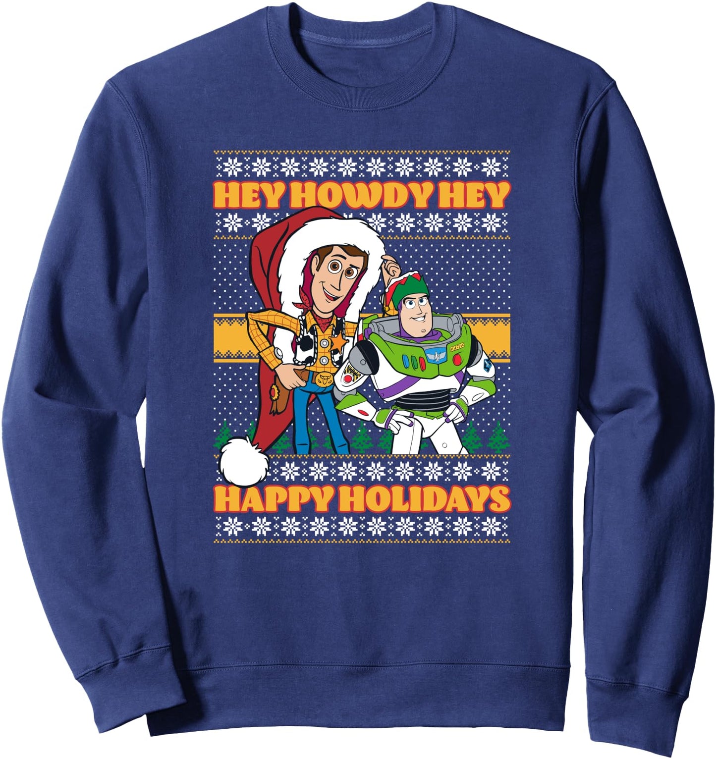 Disney Pixar Toy Story Christmas Hey Howdy Ugly Sweater Sweatshirt