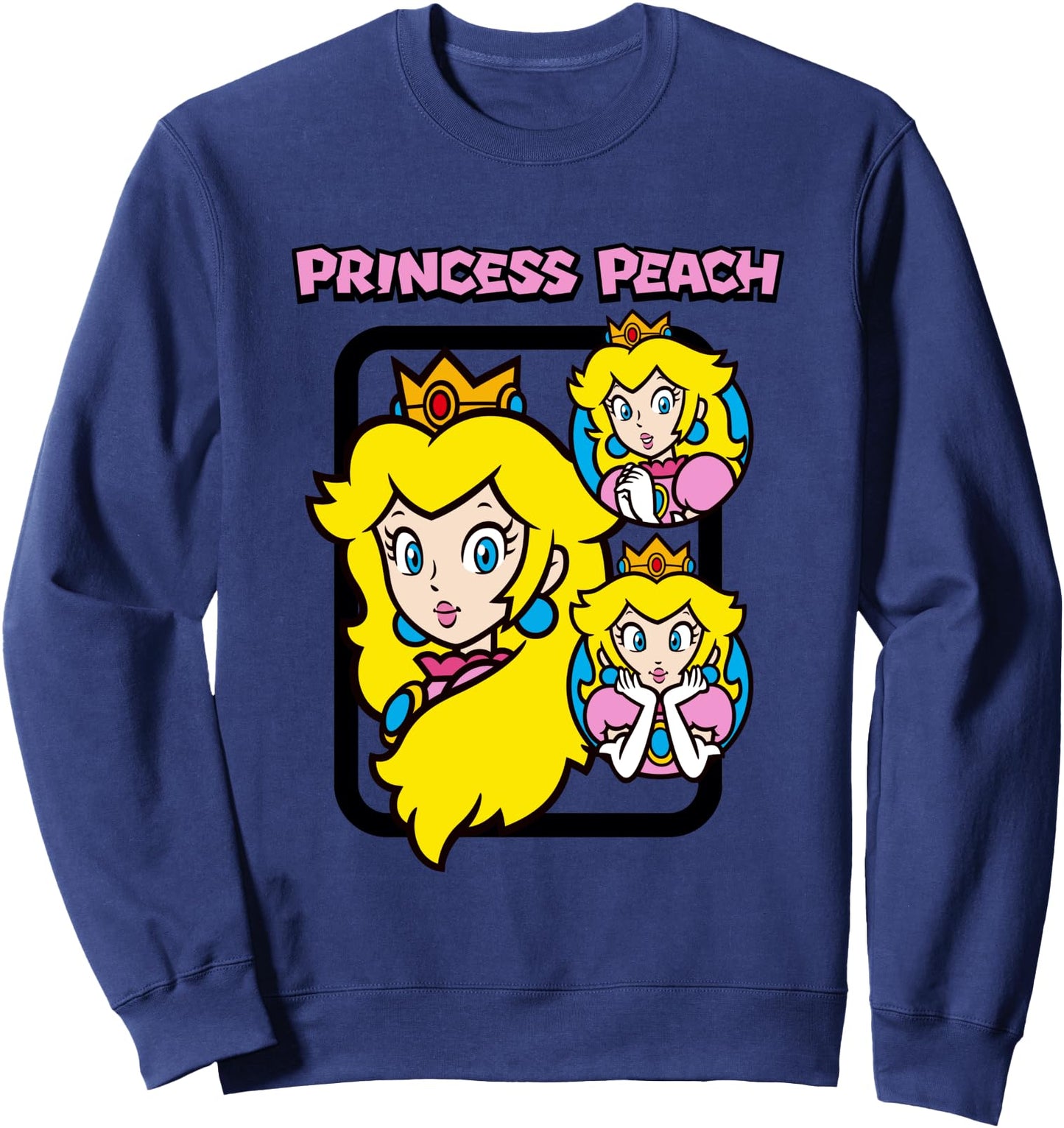 Super Mario Bros Princess Peach Power Up Vintage Sweatshirt