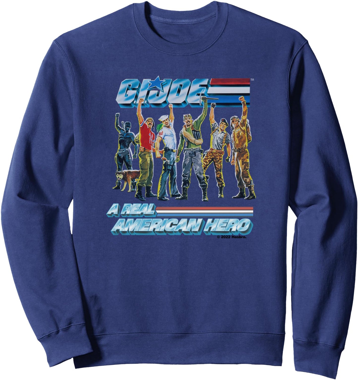 G.I. Joe A Real American Hero Vintage Characters Group Shot Sweatshirt