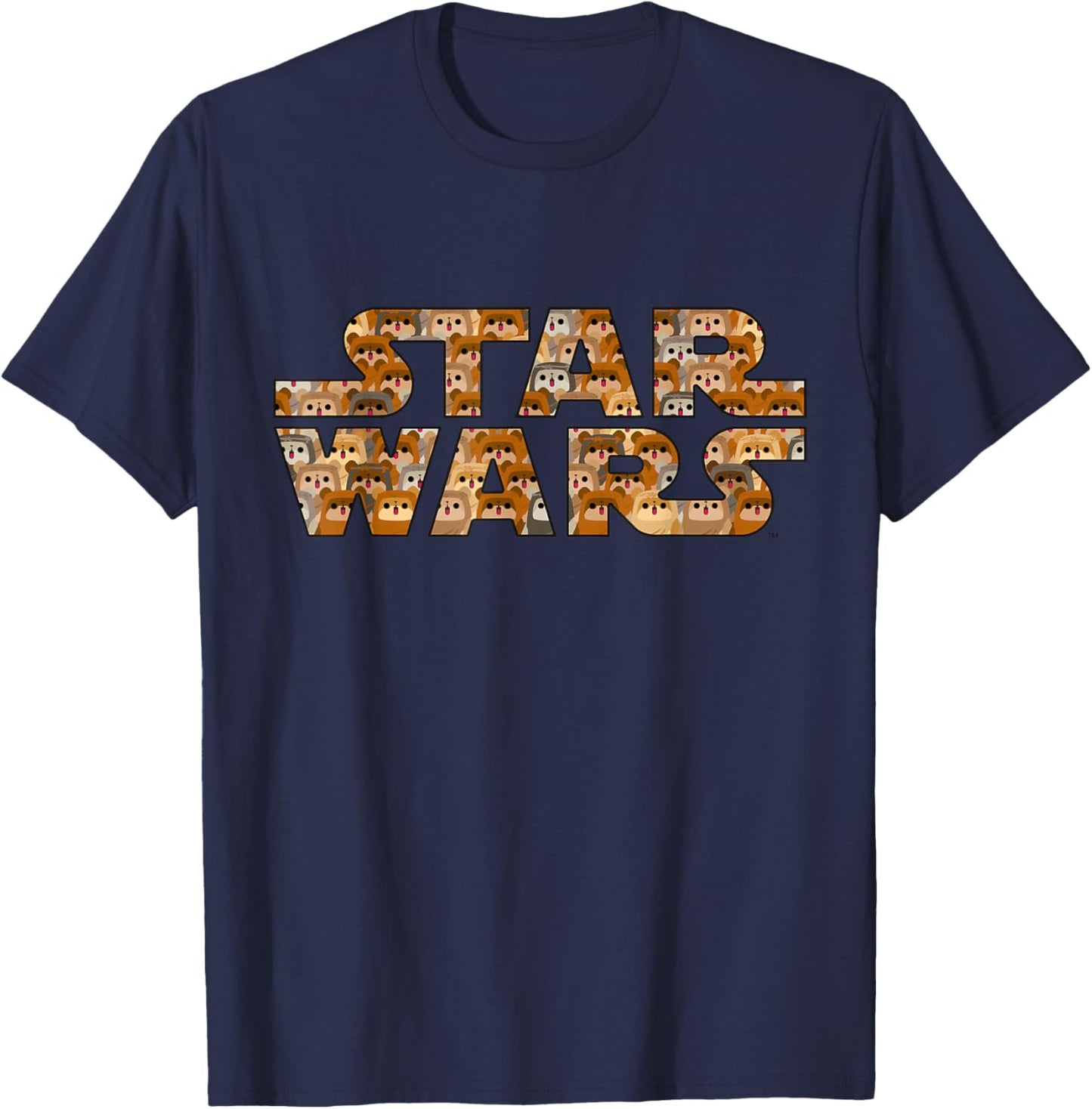 Star Wars Logo Ewoks Kawaii Style T-Shirt