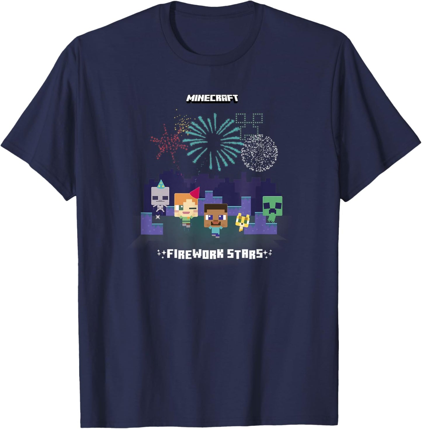 Minecraft Firework Stars Chibi Mobs Party