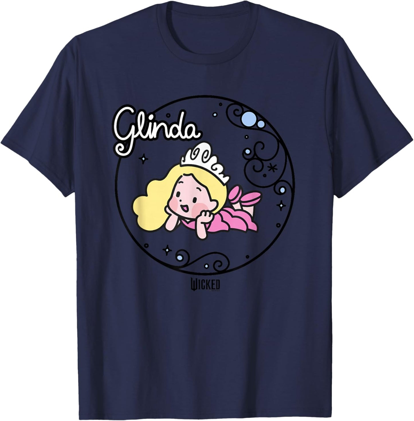 Wicked Glinda Daydreaming Playful Cartoon Style