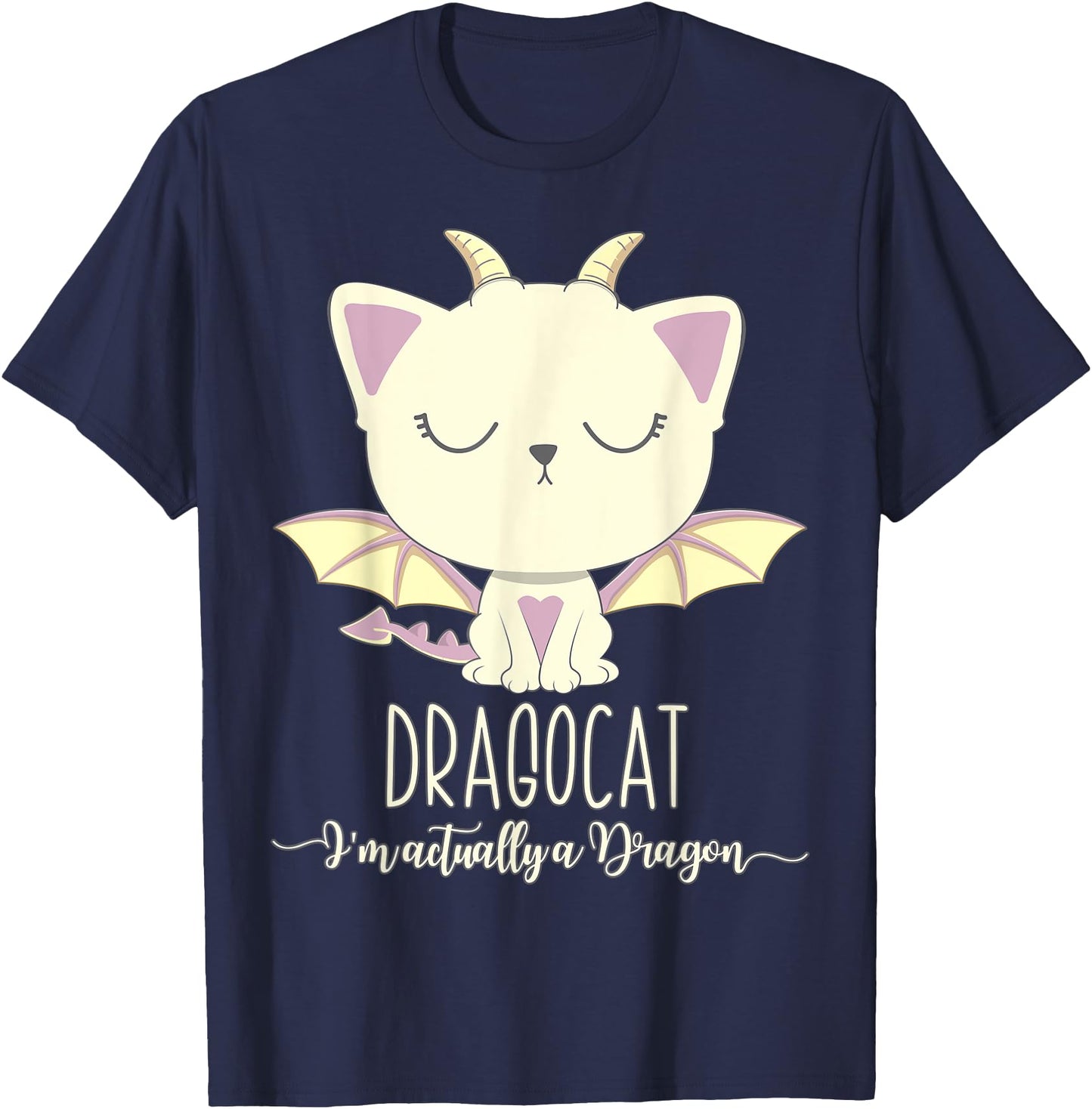 Dragon Cat Shirt Cute Kitten Lover Tee Japanese Monster Gift Men Women Girls