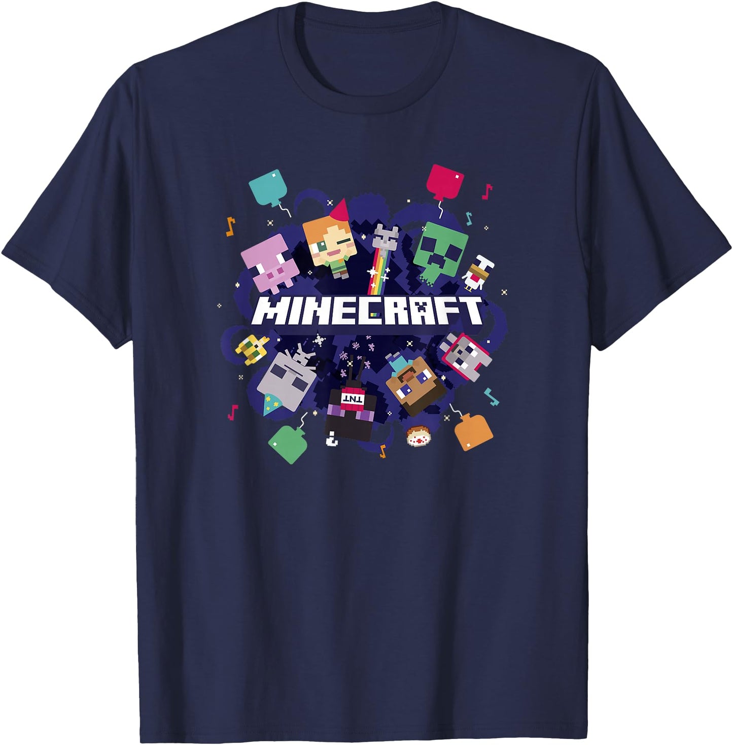 Minecraft Chibi Mobs Party Celebration Logo