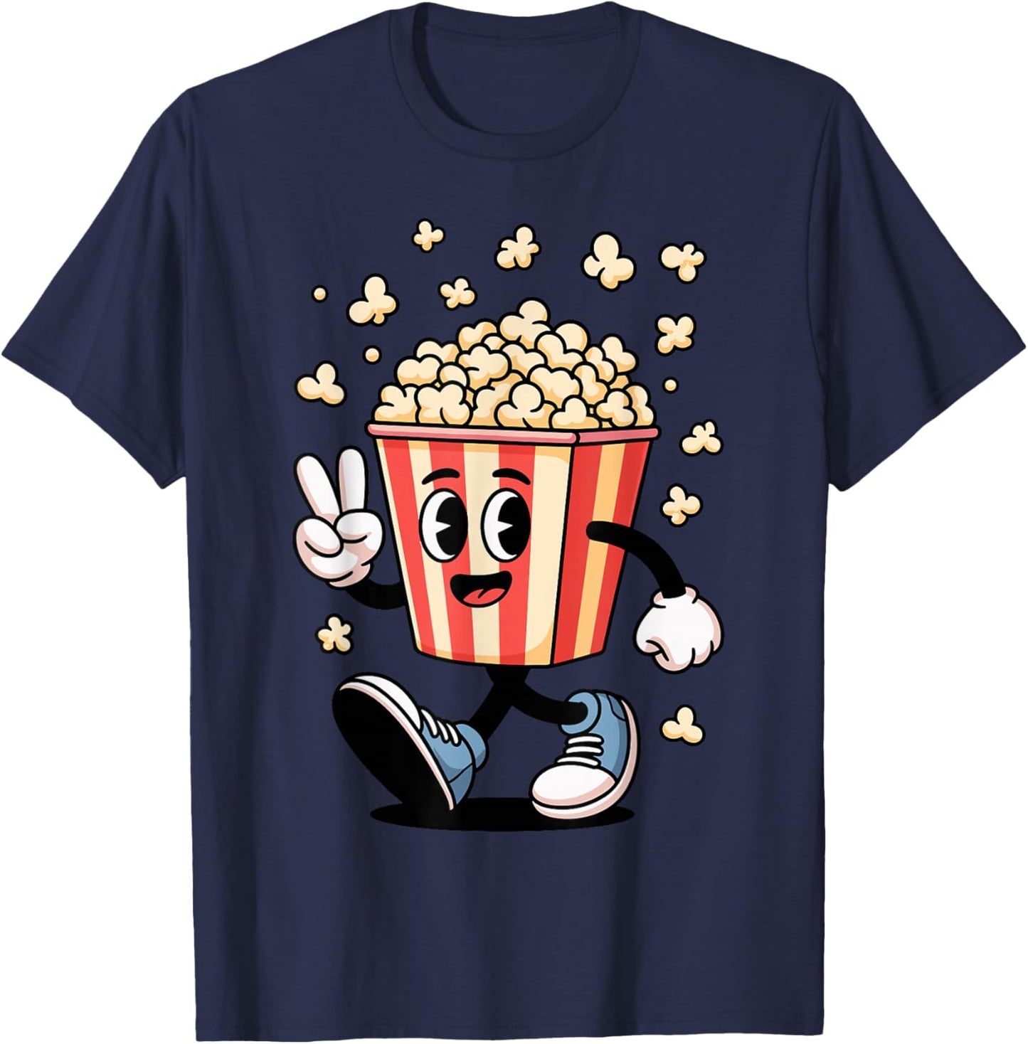 Funny Cartoon Popcorn Bucket Snack Movie Lover Design