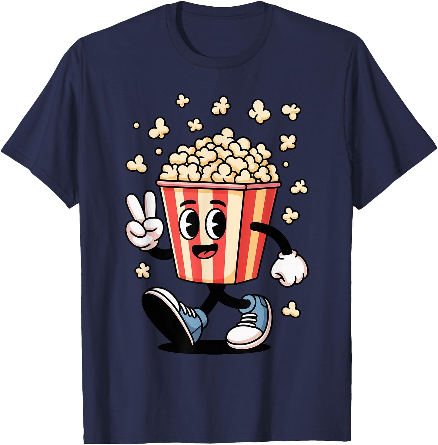 Funny Cartoon Popcorn Bucket Snack Movie Lover Design