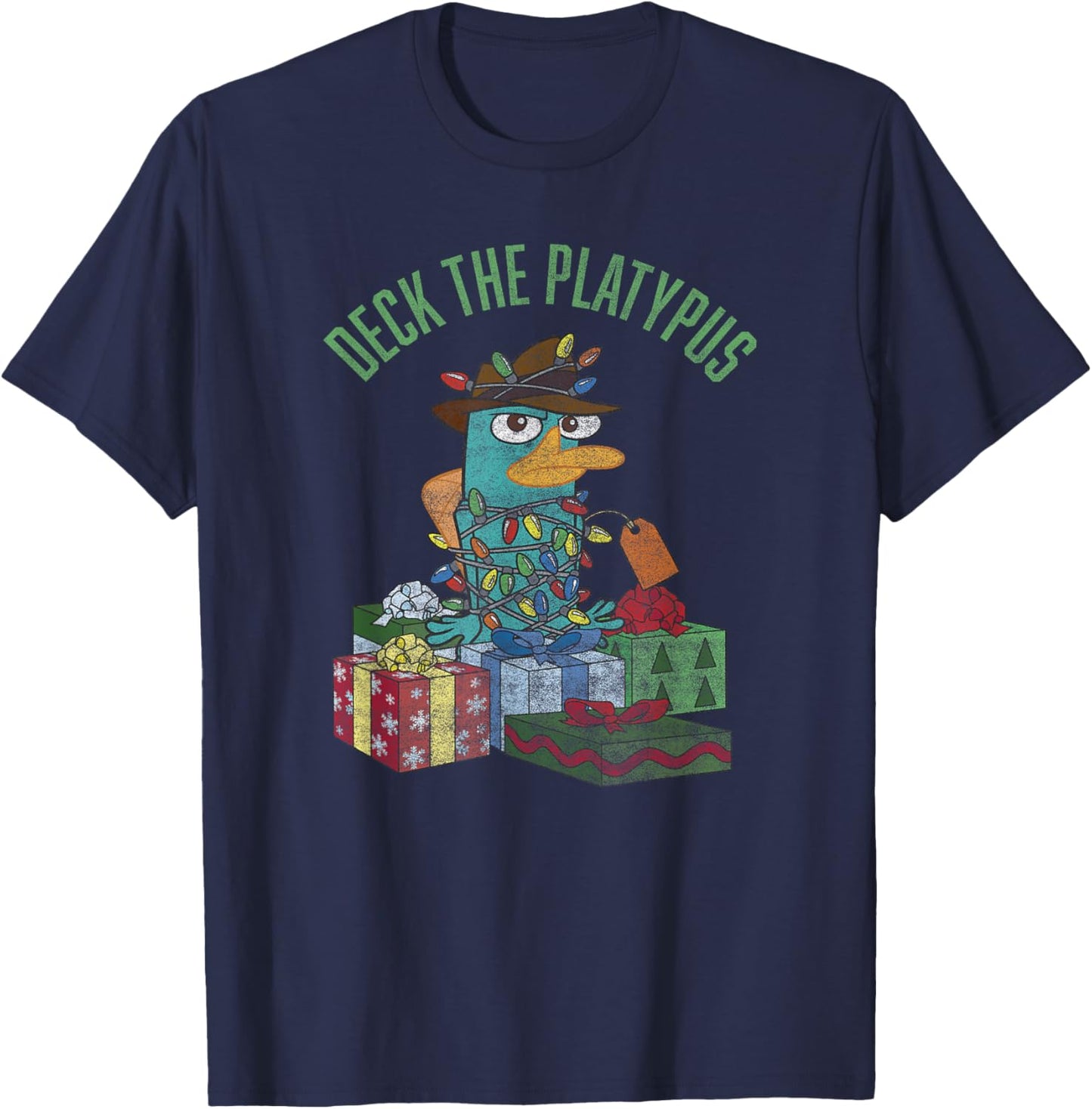 Disney Phineas and Ferb Christmas Perry Deck The Platypus